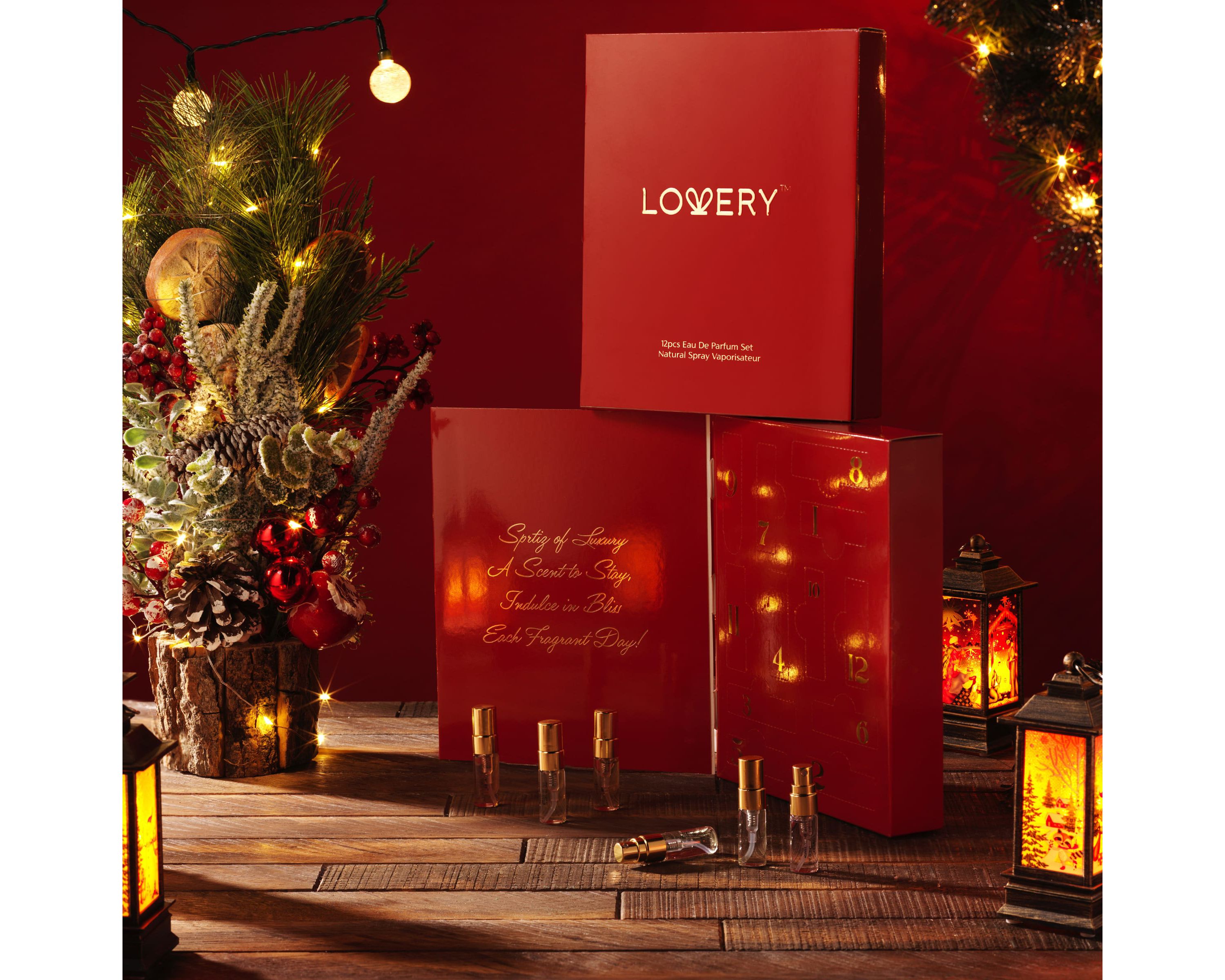 12 Days of Glow, 12-Pc. Assorted Sampler Travel Perfume Gift Set