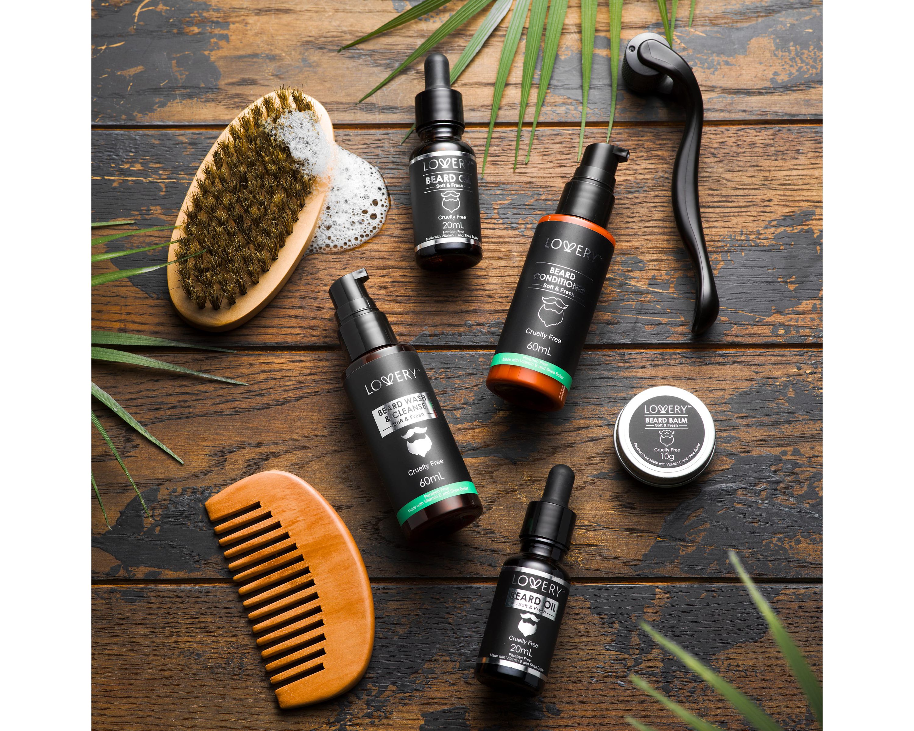 Mens 12-Pc. Beard Grooming & Growth Kit, Beard Trimming Gift Set