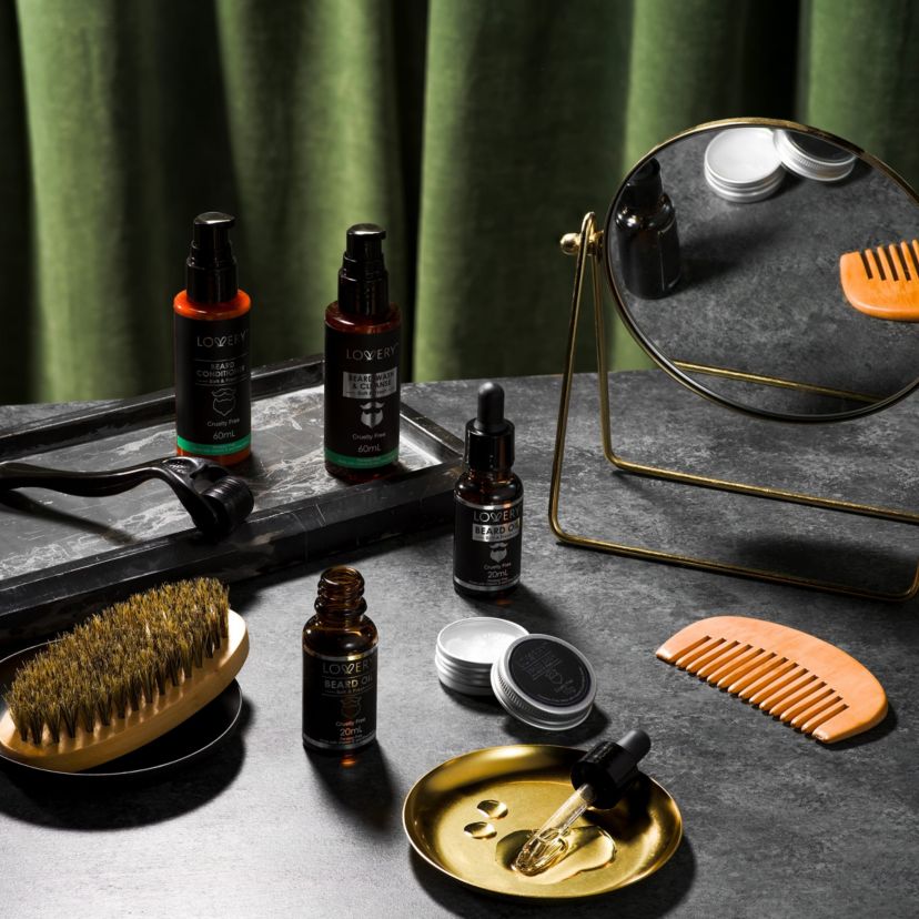 Mens 12-Pc. Beard Grooming & Growth Kit, Beard Trimming Gift Set