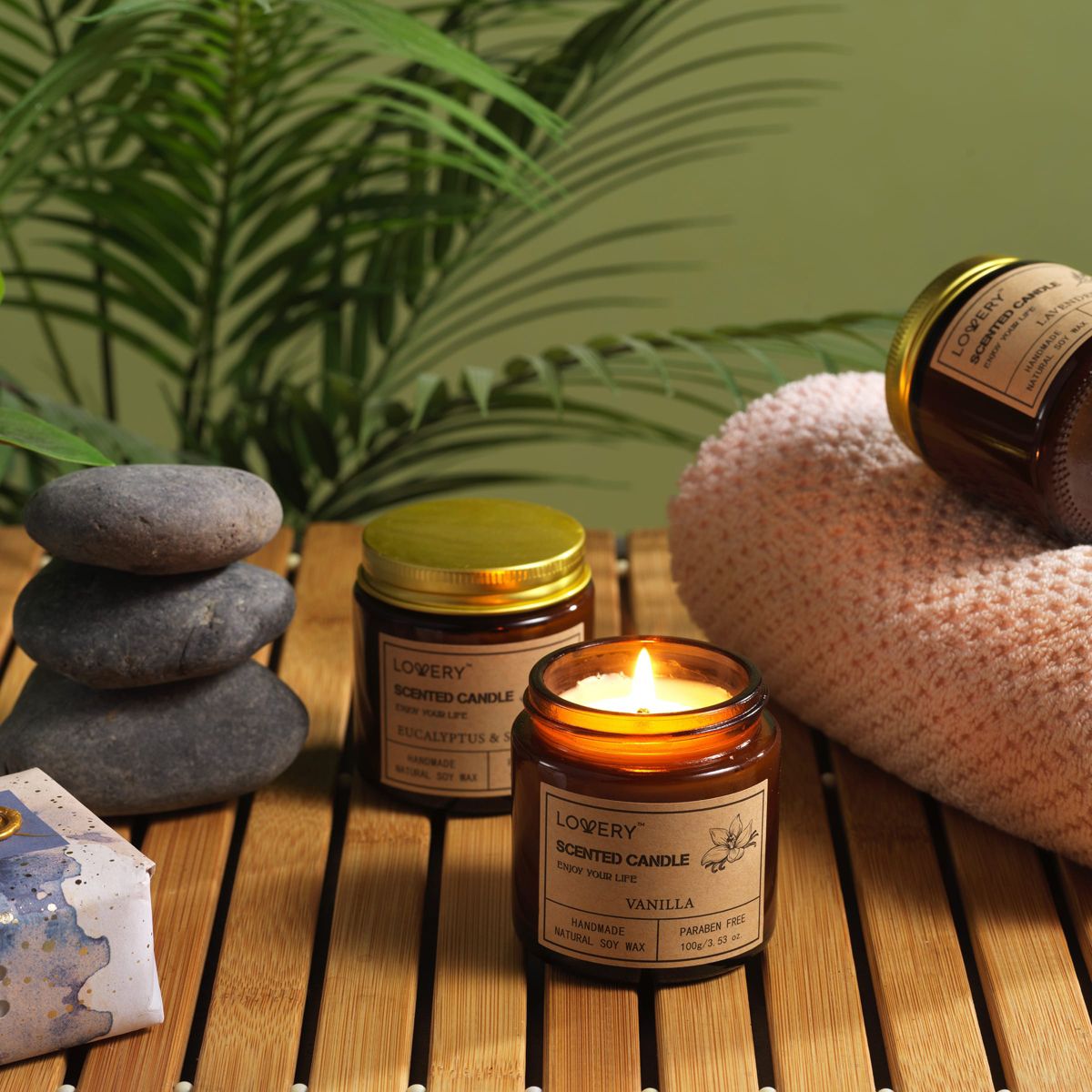 6-Pc. Scented Candle Gift Set - Luxury Aromatherapy Home Soy Candles