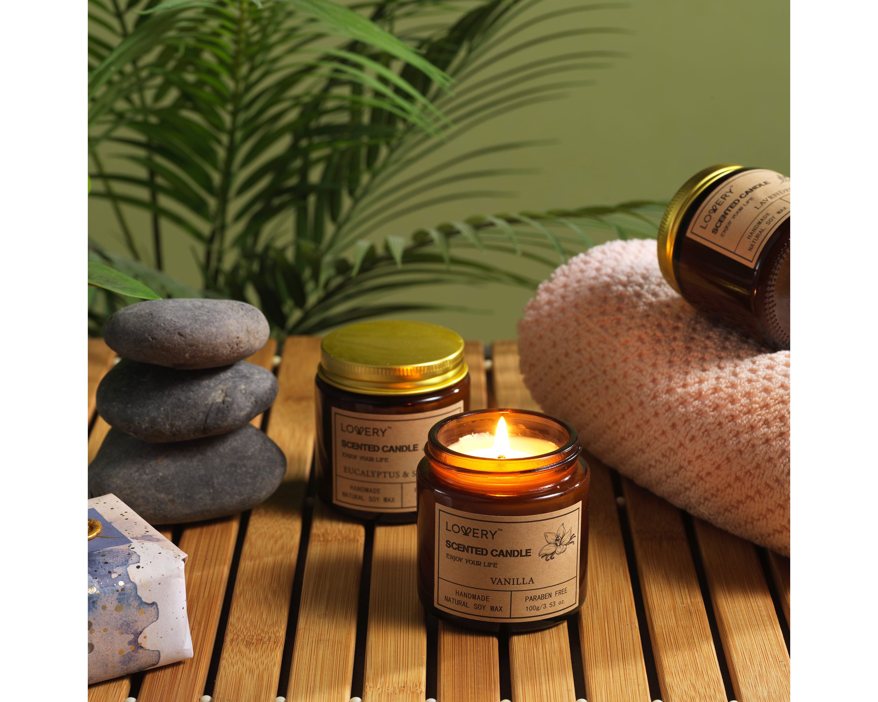 6-Pc. Scented Candle Gift Set - Luxury Aromatherapy Home Soy Candles
