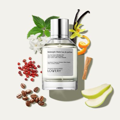 Lovery Midnight Haze Perfume Inspired by YSL Black Opium - 3.38fl oz Long Lasting Eau de Parfum - Made in France, 3.4 Ounces