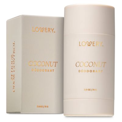 Lovery Coconut Aluminum Free Deodorant Stick 26oz 24 Hour Odor Control