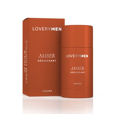 Lovery Amber Aluminum Free Deodorant Stick  26oz 24 Hour Odor Control