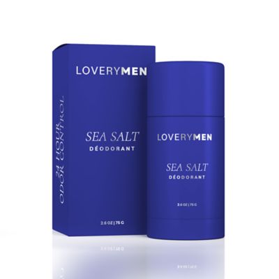Lovery Sea Salt Aluminum Free Deodorant Stick  26oz 24 Hour Odor Control