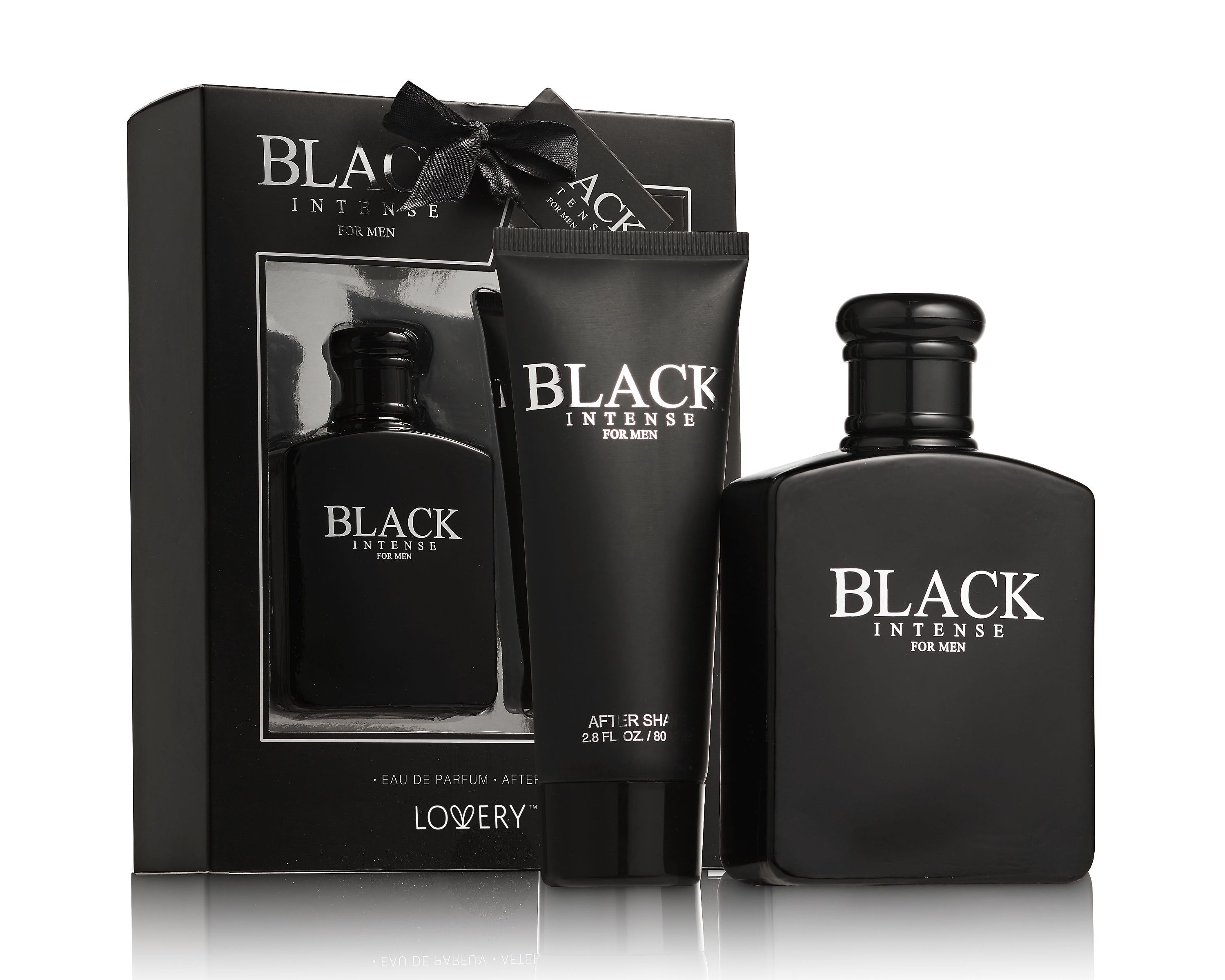 Black Intense Mens Bath and Body Home Spa Gift Set