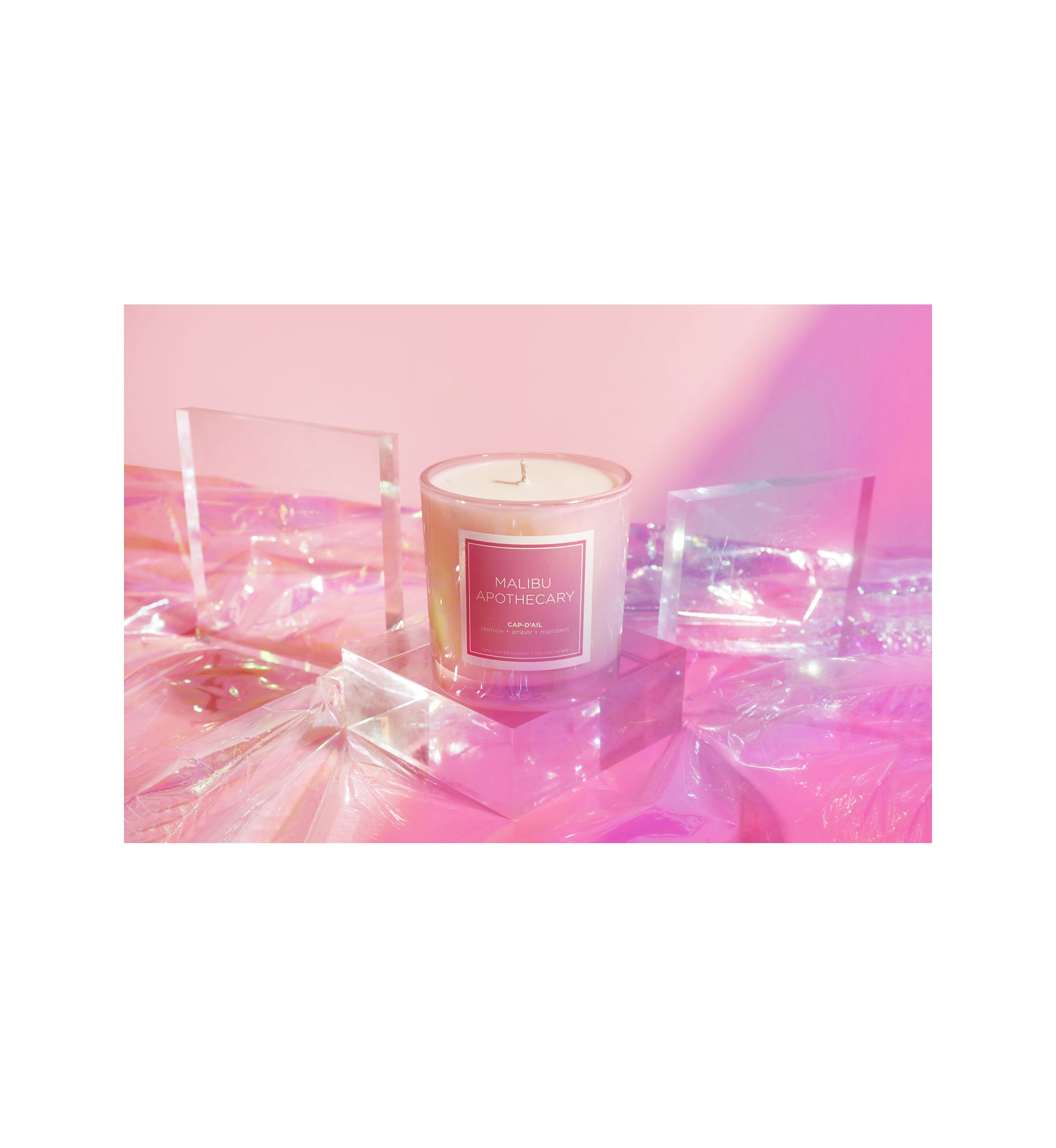 Cap-dAil | Iridescent Pink Candle
