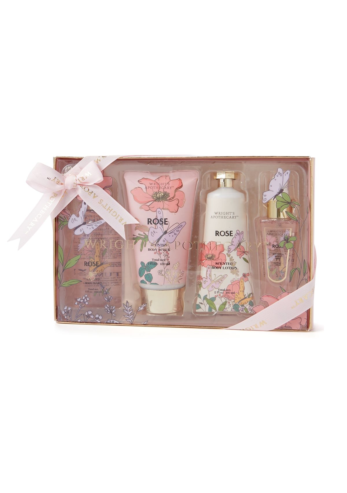 Rose 4-Piece Bath and Body Collection