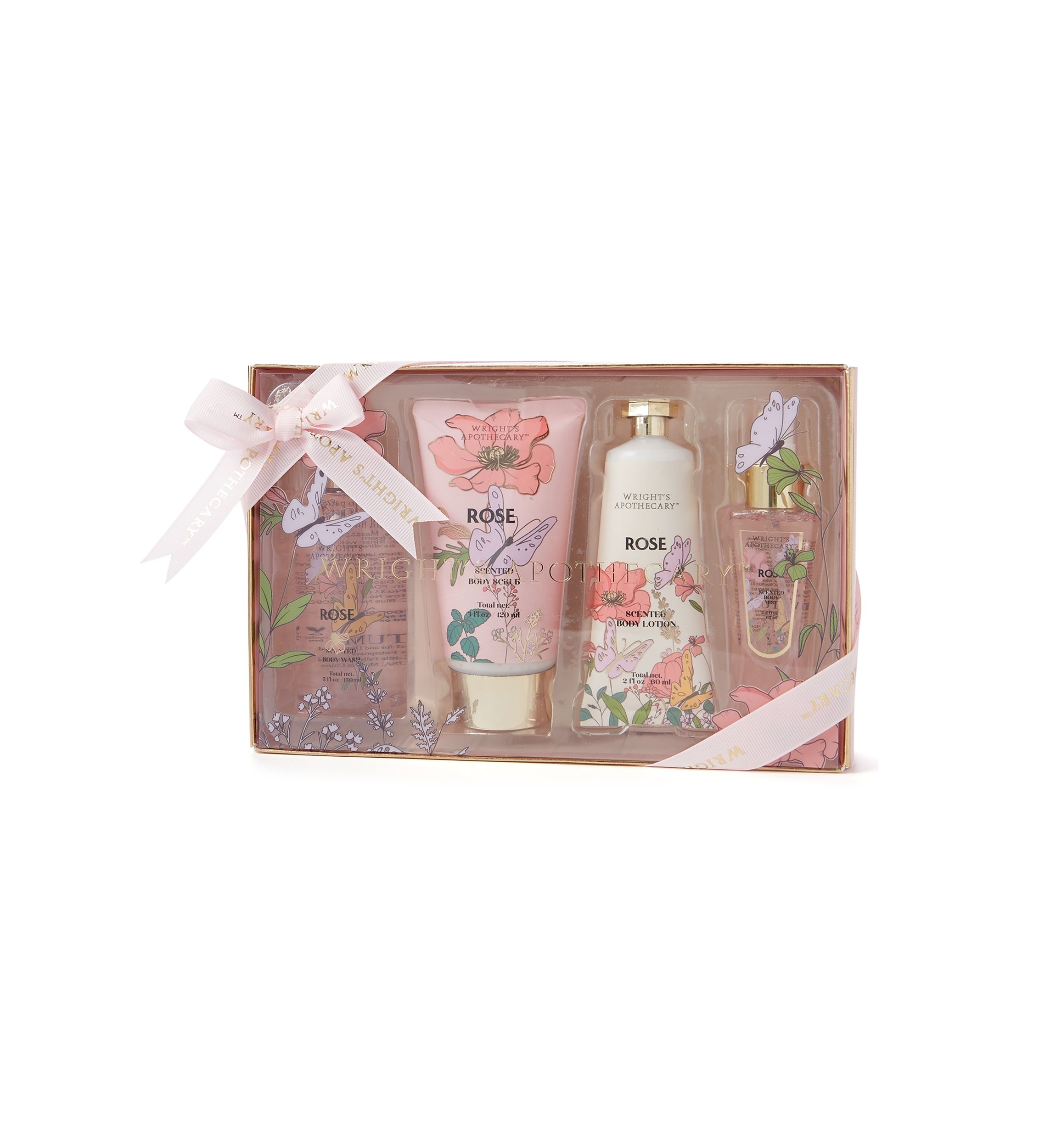 Rose 4-Piece Bath and Body Collection