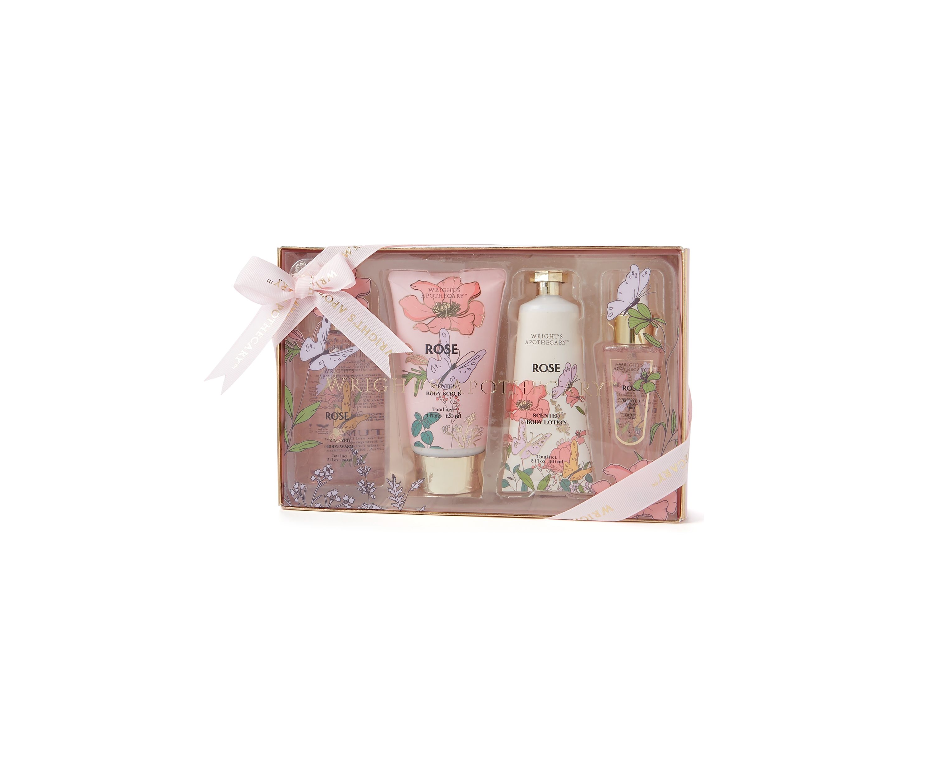 Rose 4-Piece Bath and Body Collection