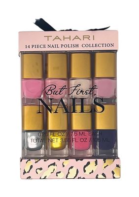 Tahari 14-Piece Nail Cube - Leopard | belk