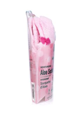 Pink Aloe Moisture Socks - Earth Therapeutics