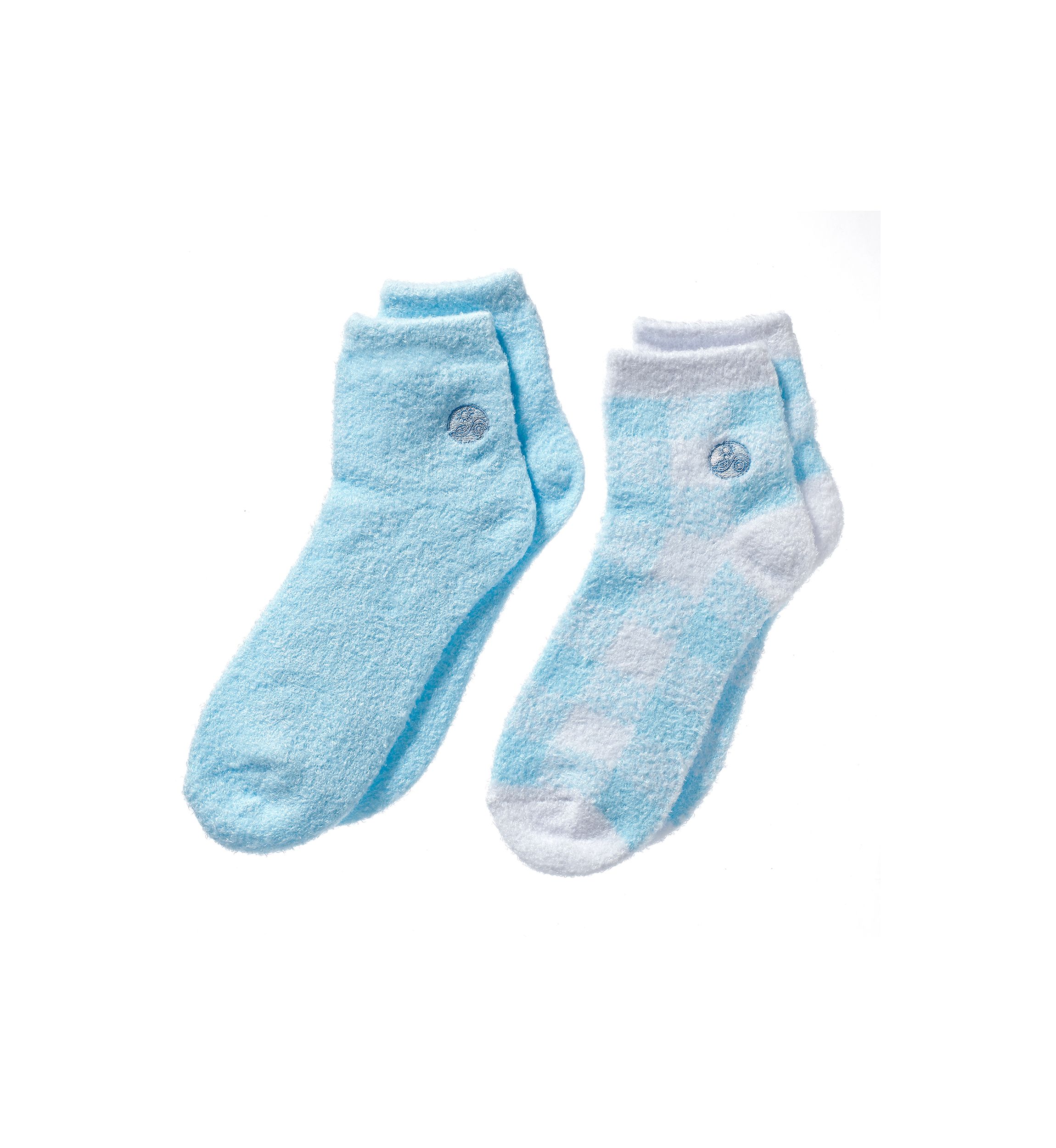Luxury Aloe Moisture Sock 2 Pack - Blue