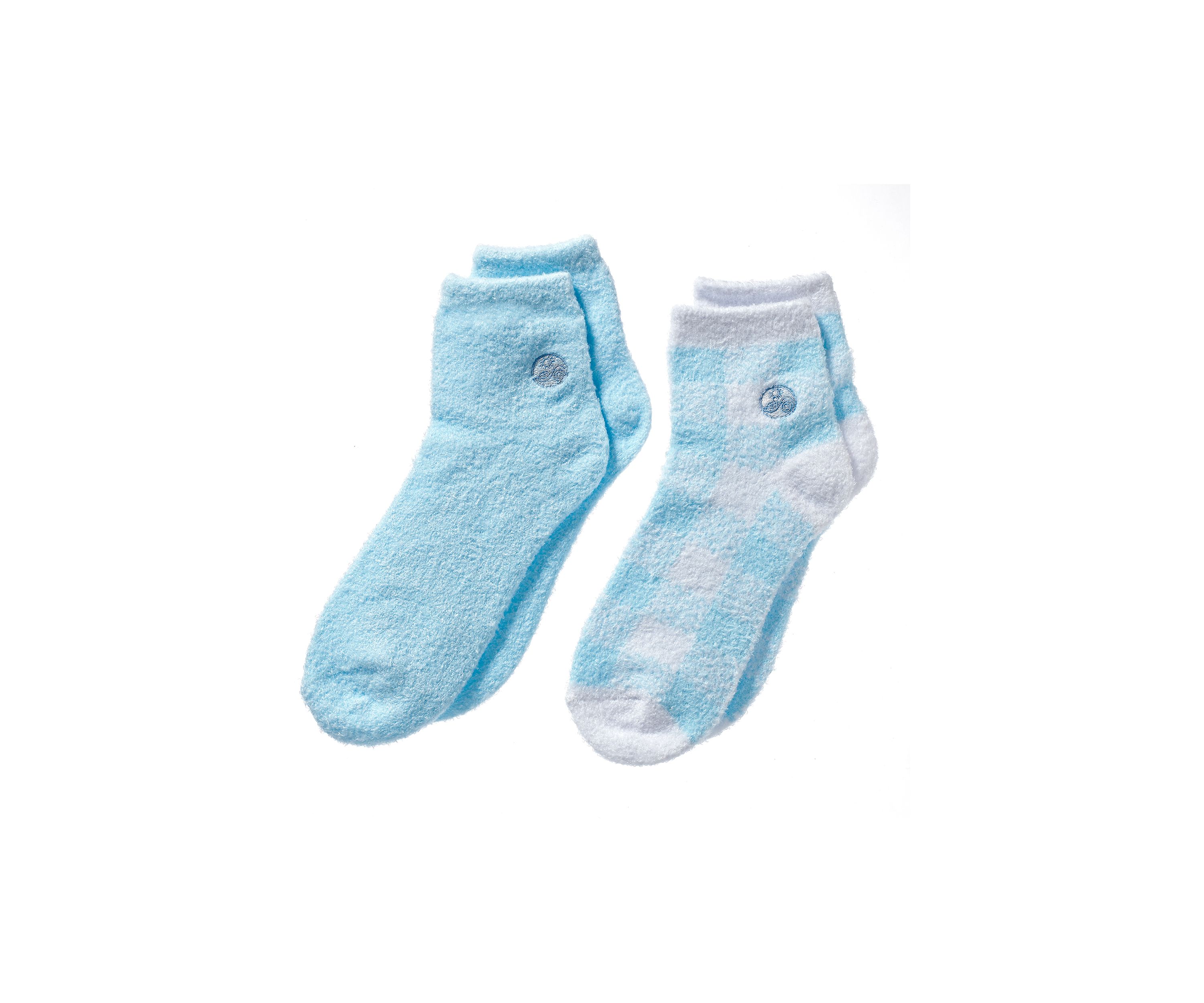Luxury Aloe Moisture Sock 2 Pack - Blue