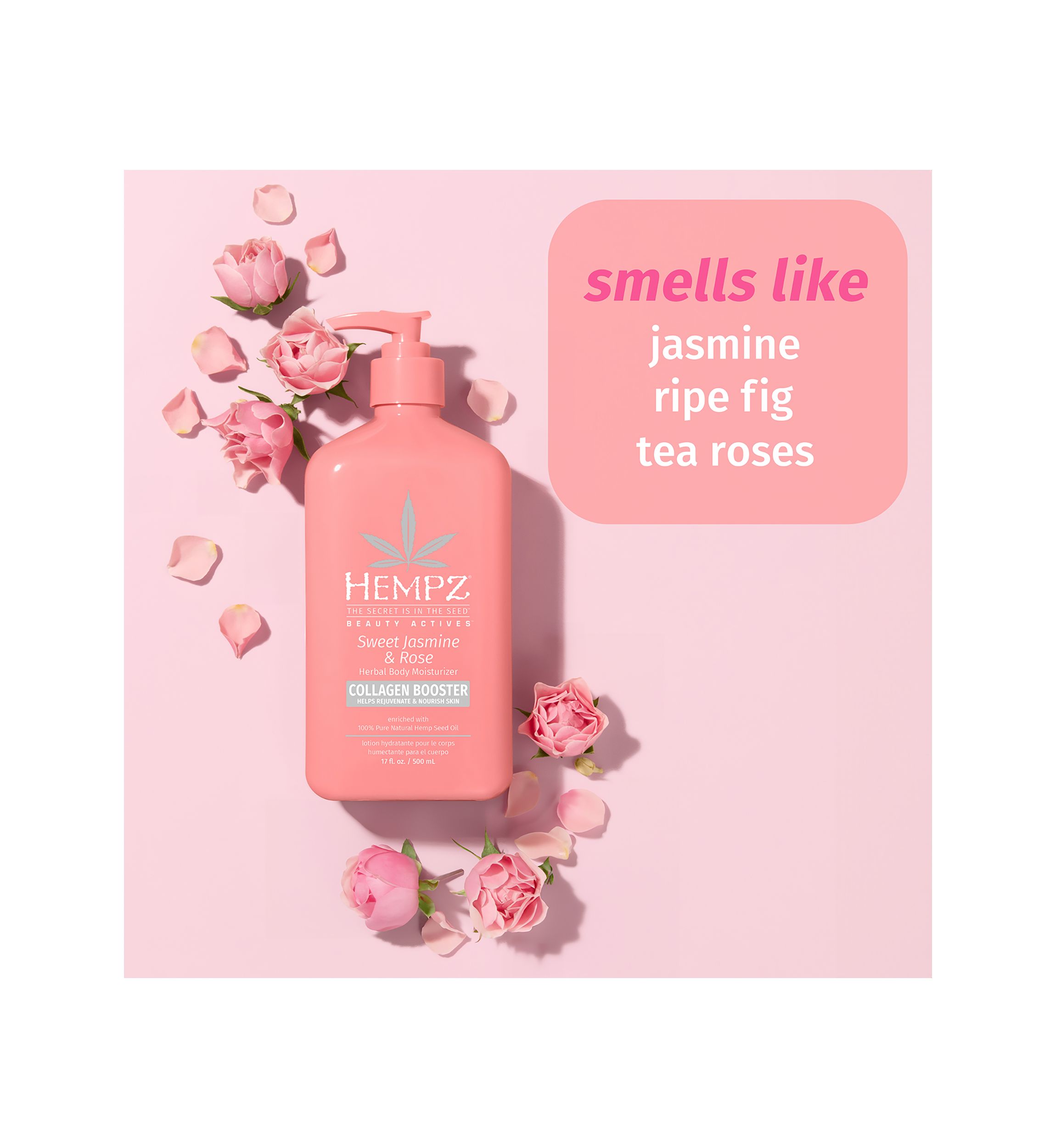 Beauty Actives Sweet Jasmine and Rose Herbal Body Moisturizer with Collagen Booster