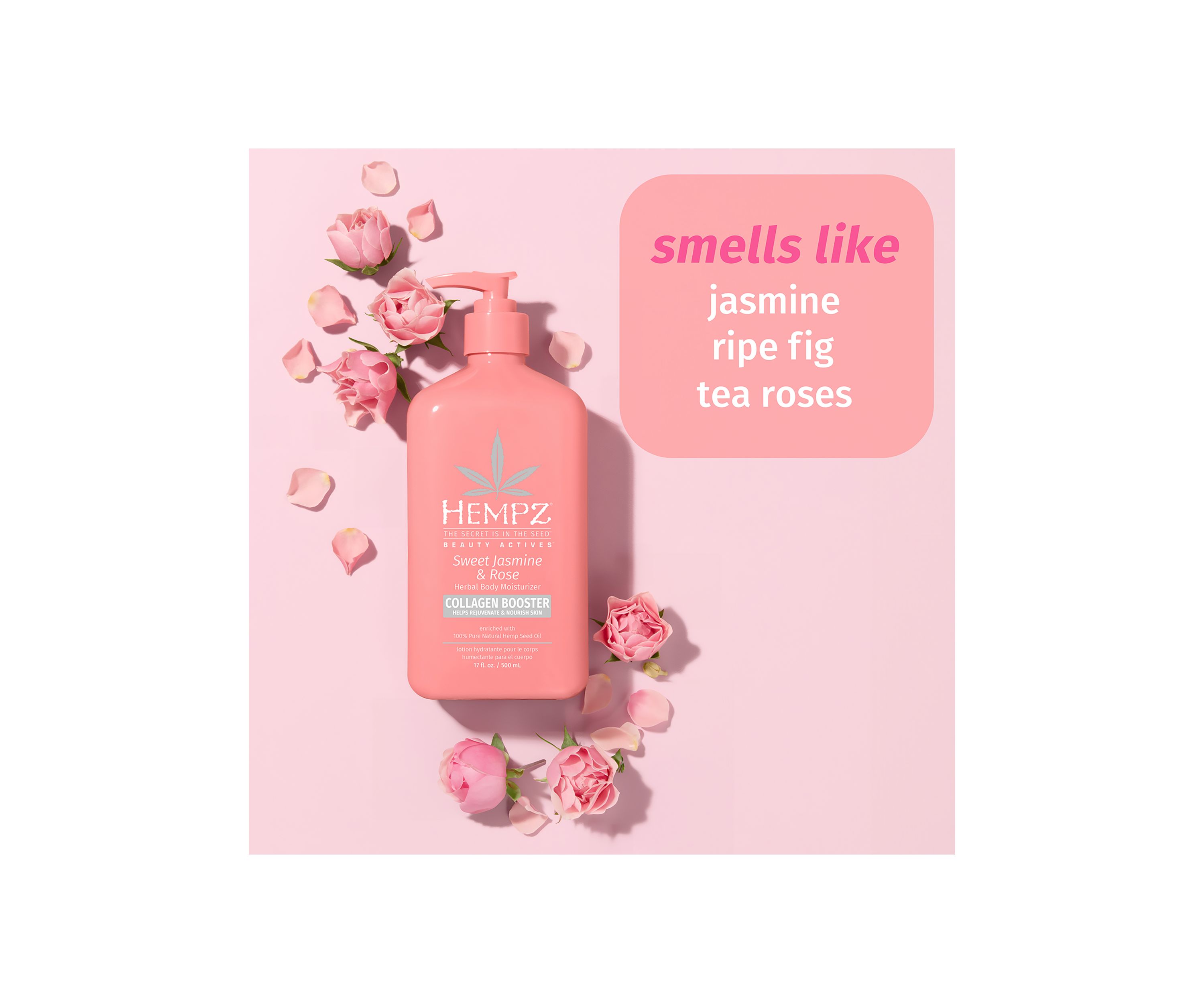 Beauty Actives Sweet Jasmine and Rose Herbal Body Moisturizer with Collagen Booster
