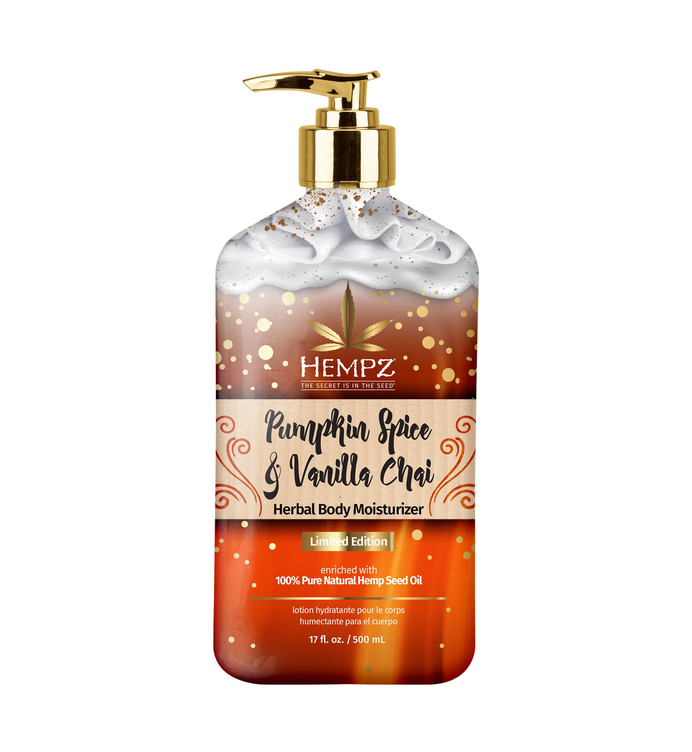 Pumpkin Spice & Vanilla Chai Herbal Body Moisturizer 