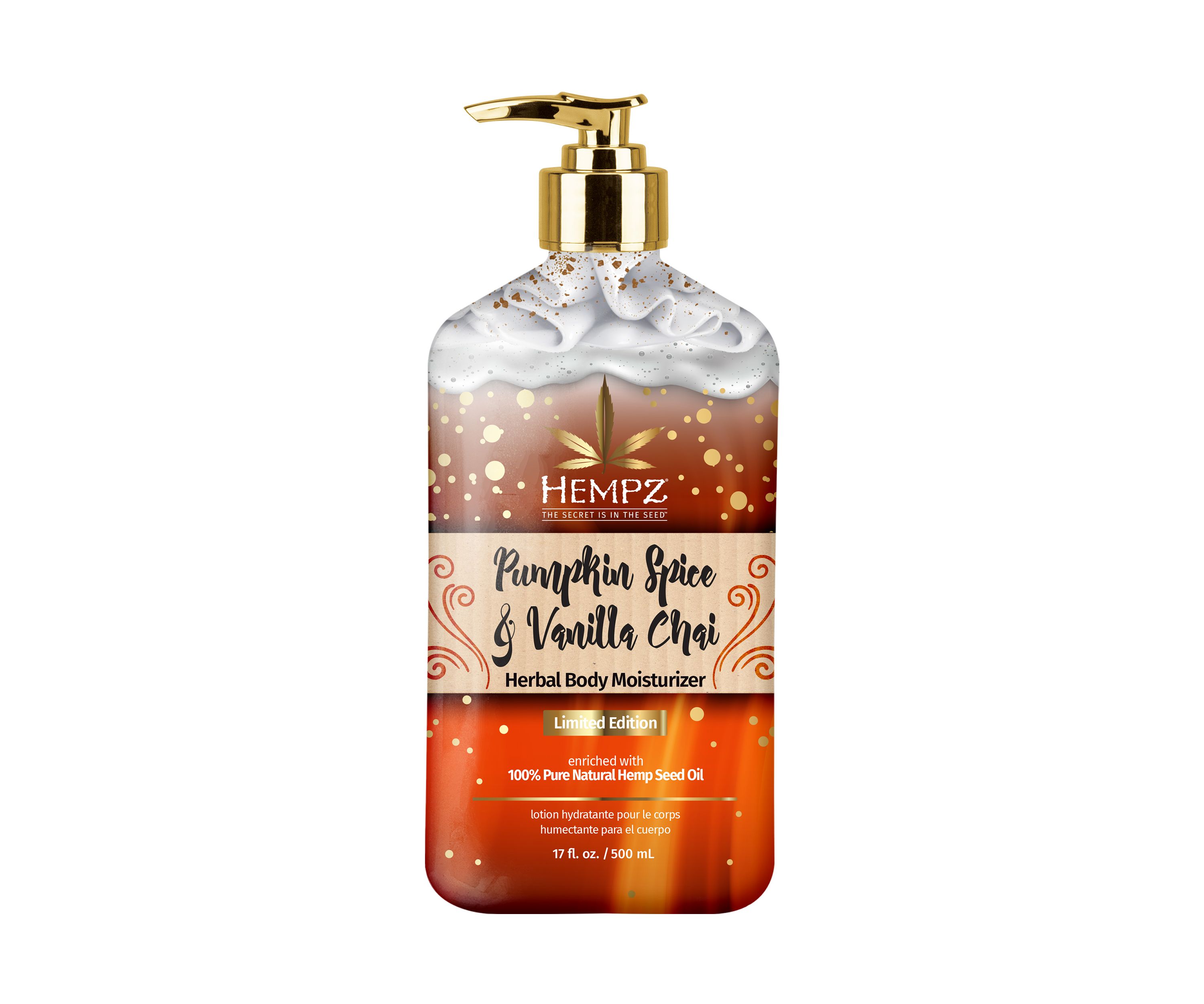 Pumpkin Spice & Vanilla Chai Herbal Body Moisturizer 