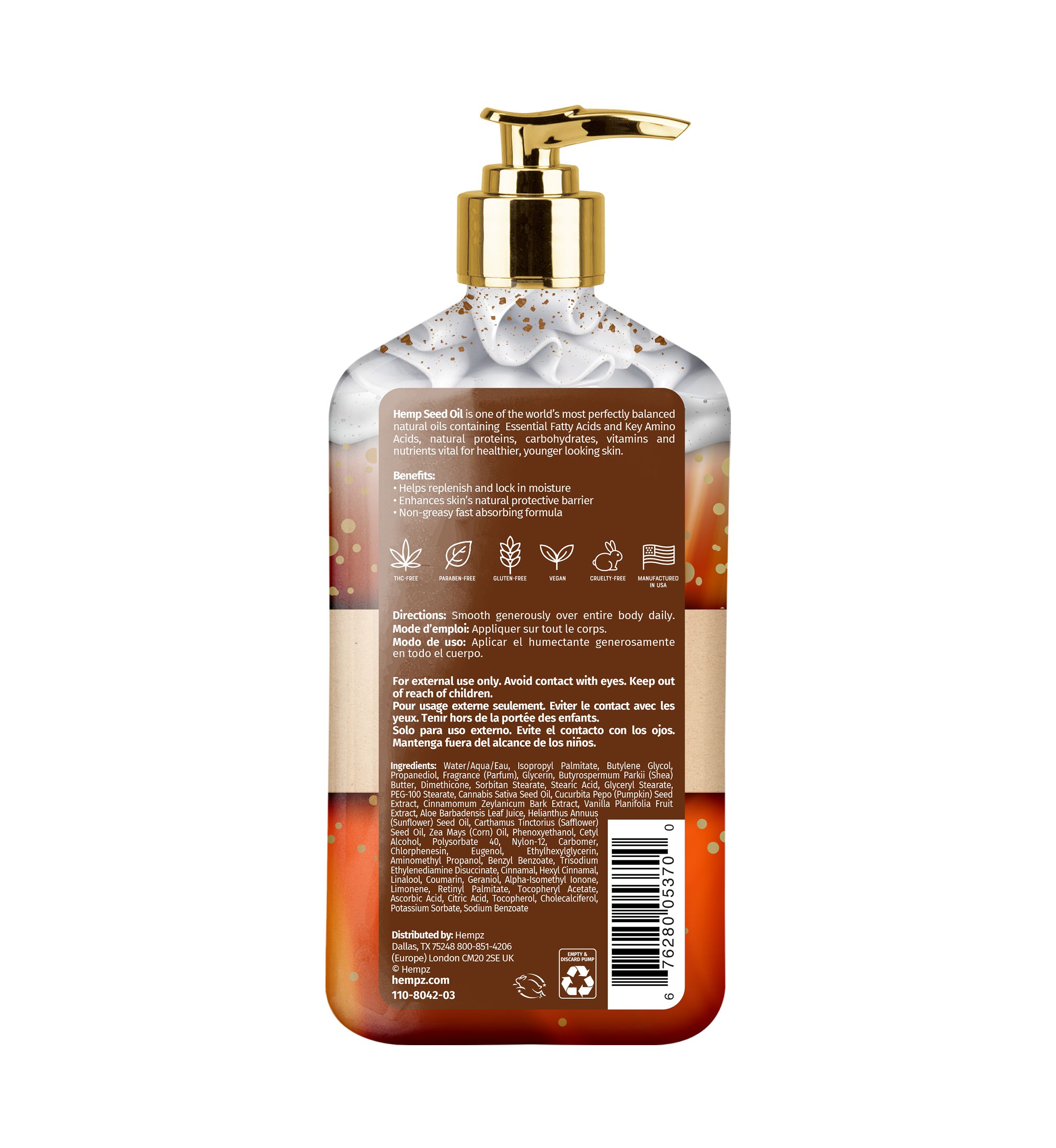 Pumpkin Spice & Vanilla Chai Herbal Body Moisturizer 