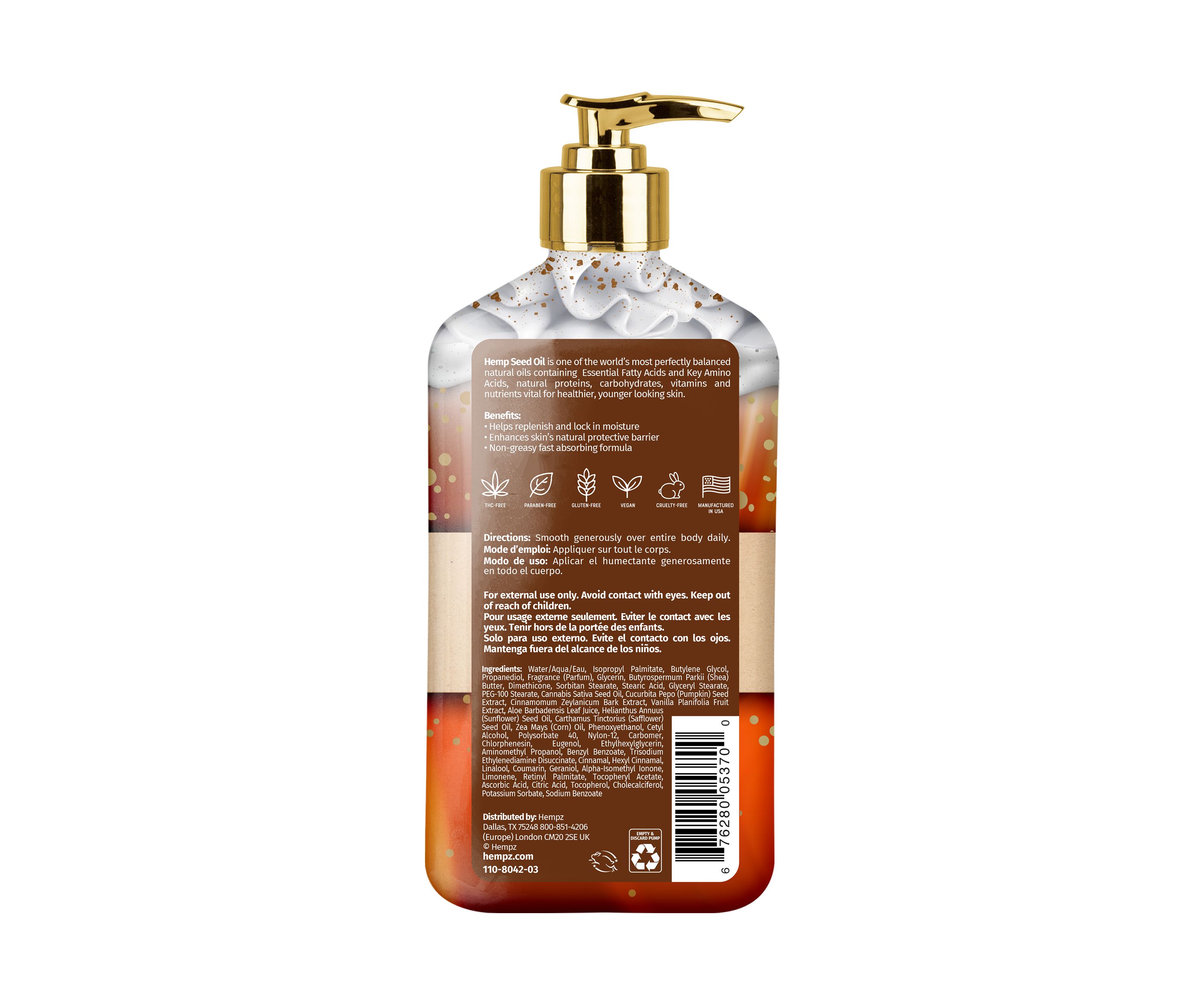Pumpkin Spice & Vanilla Chai Herbal Body Moisturizer 