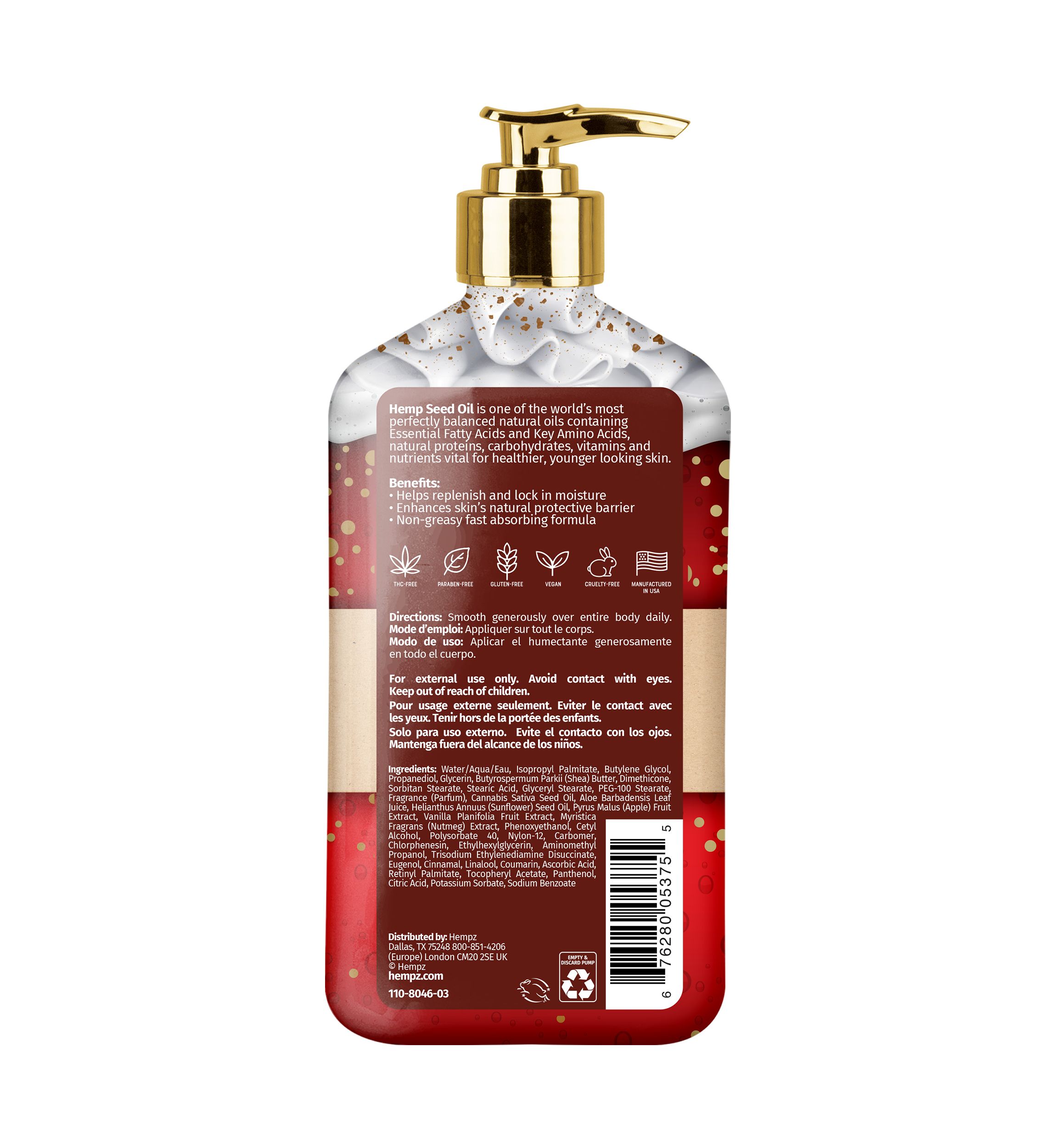 Apple Cider & Nutmeg Herbal Body Moisturizer 