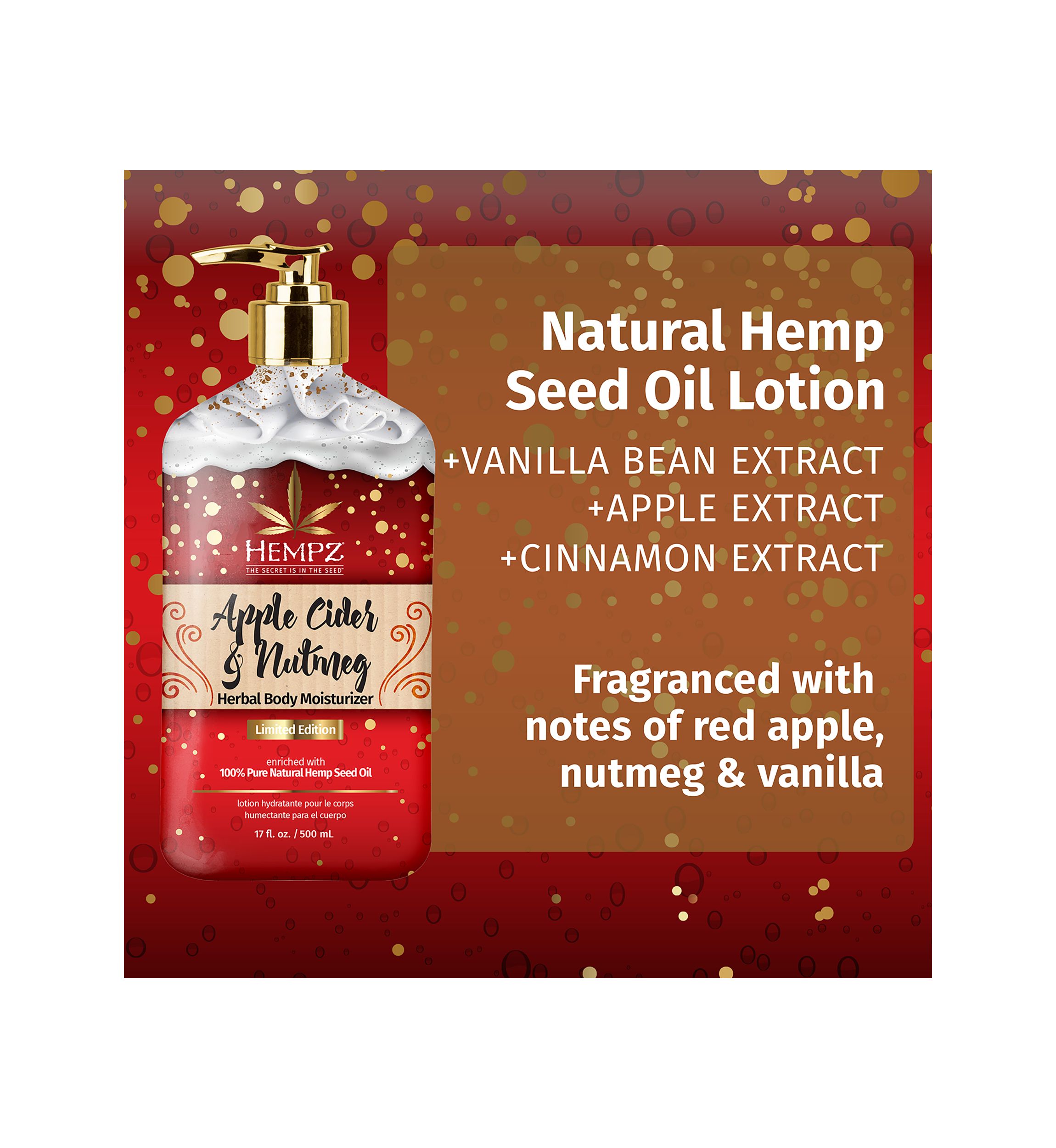Apple Cider & Nutmeg Herbal Body Moisturizer 
