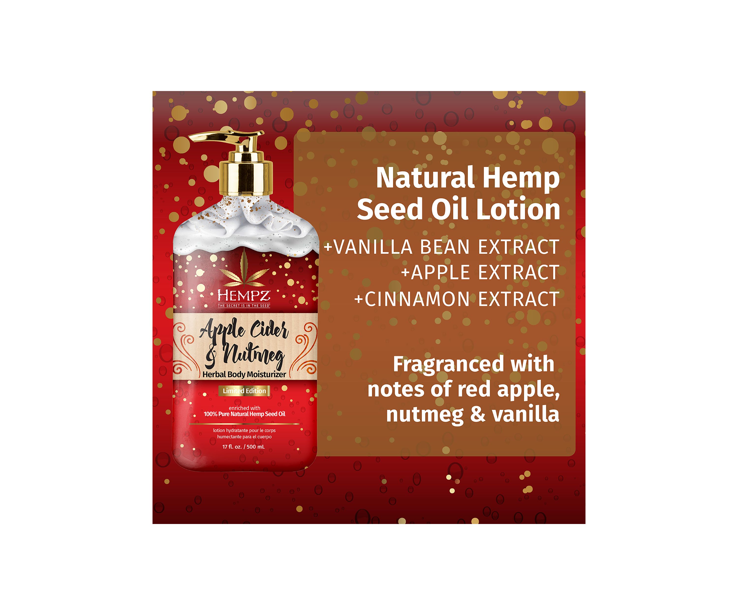 Apple Cider & Nutmeg Herbal Body Moisturizer 