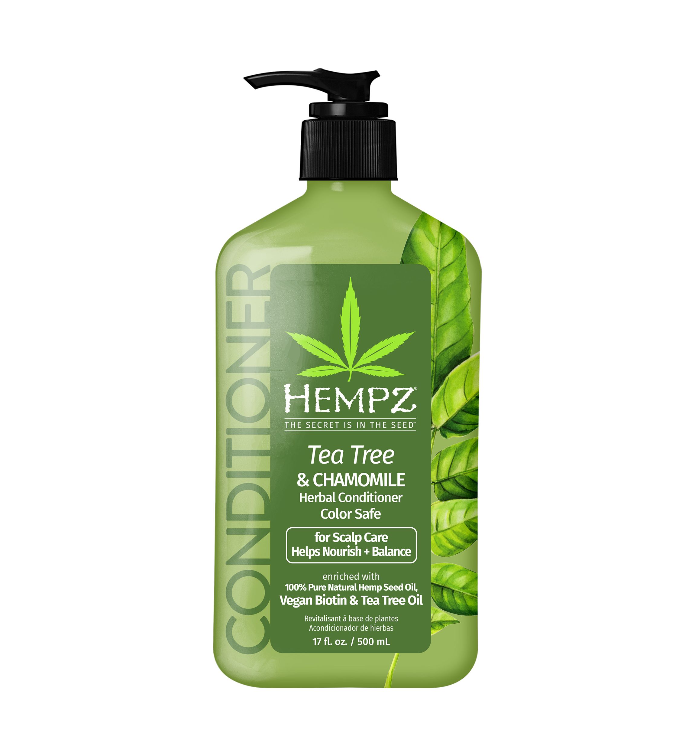 Tea Tree & Chamomile Herbal Conditioner with Vegan Biotin & Tea Tree Oil for Scalp Care