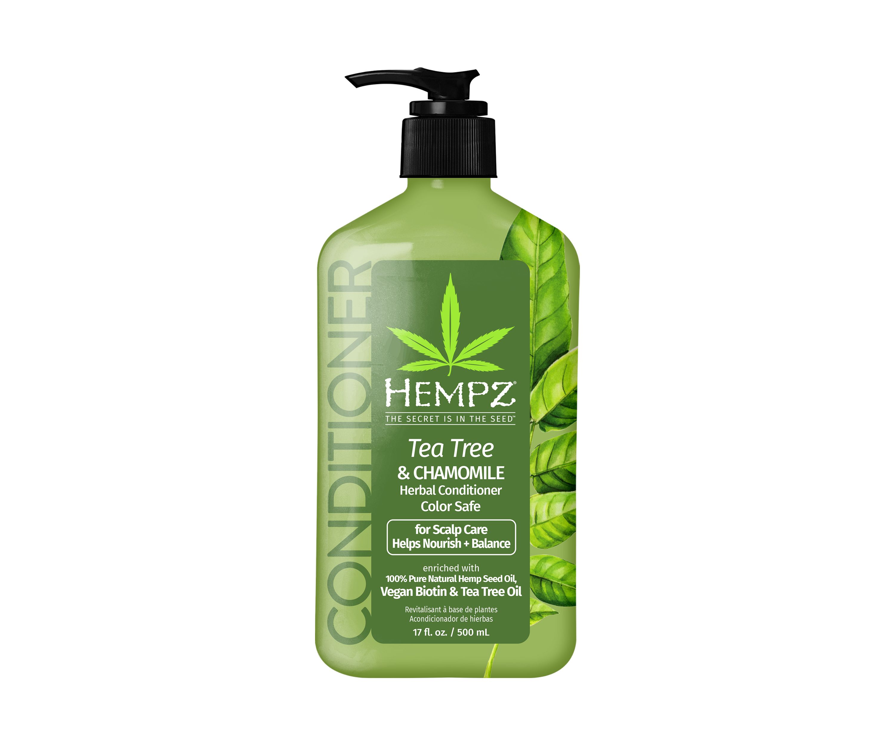 Tea Tree & Chamomile Herbal Conditioner with Vegan Biotin & Tea Tree Oil for Scalp Care