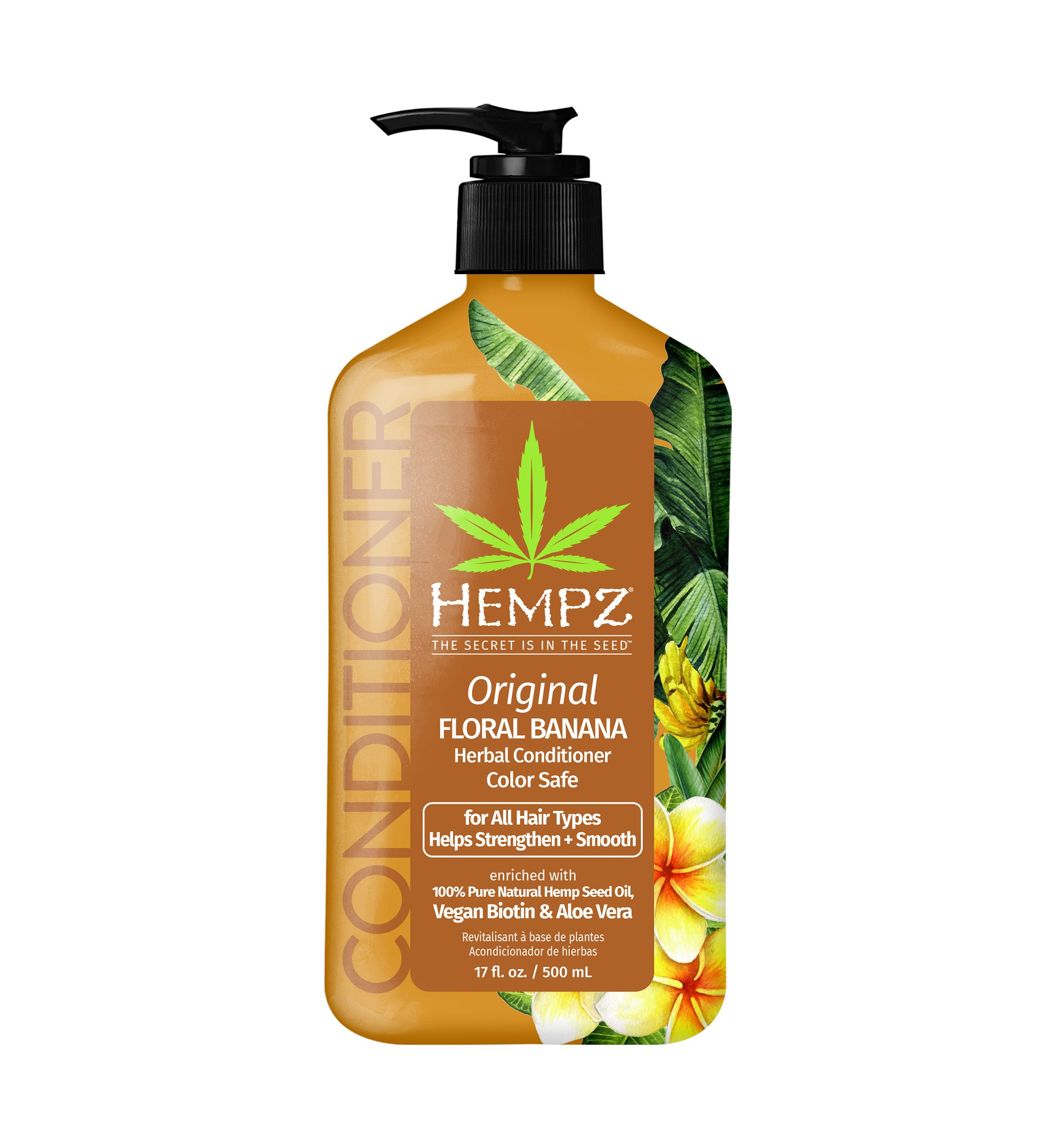 Original Floral Banana Herbal Conditioner with Vegan Biotin & Aloe Vera for All Hair Types