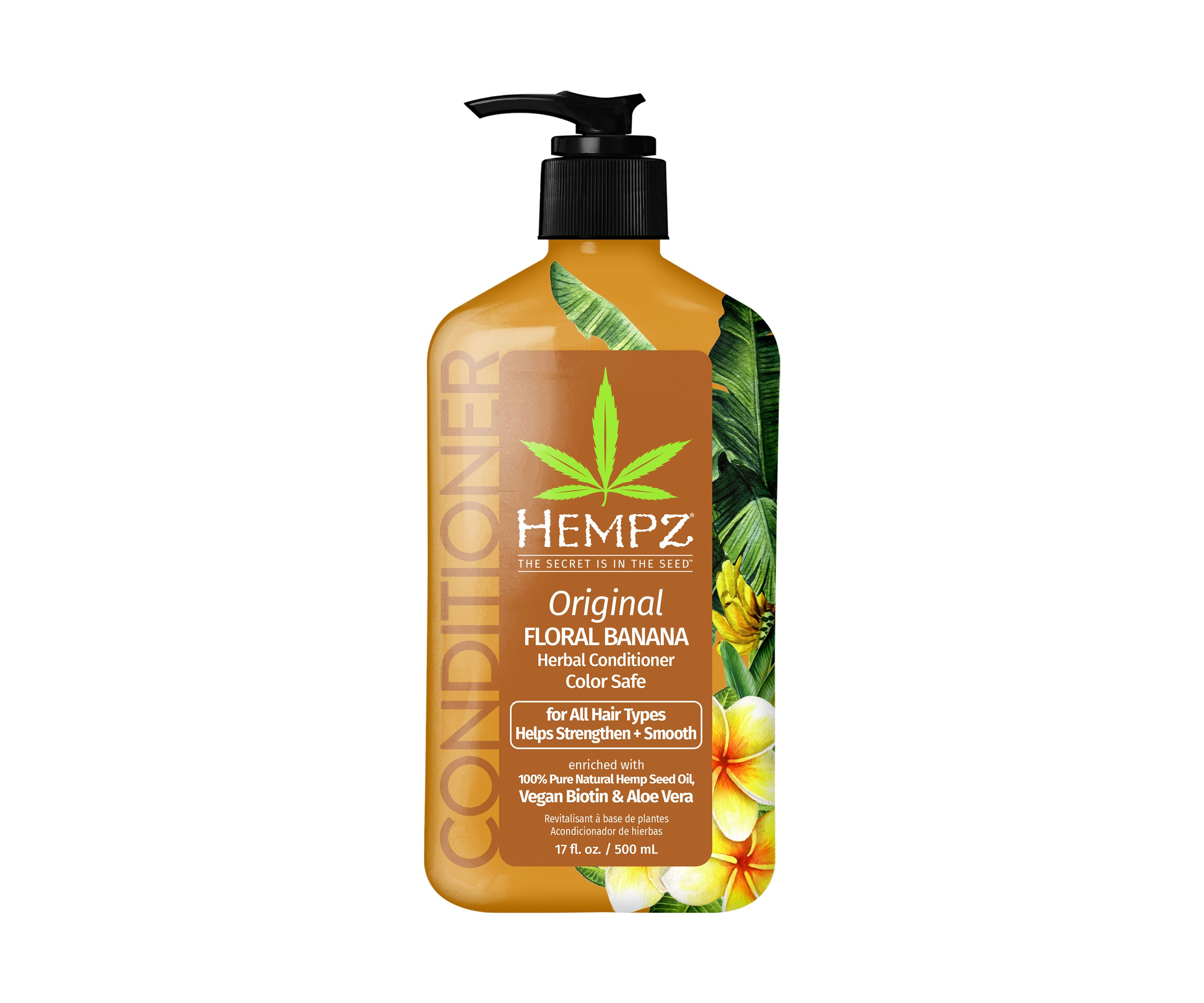 Original Floral Banana Herbal Conditioner with Vegan Biotin & Aloe Vera for All Hair Types