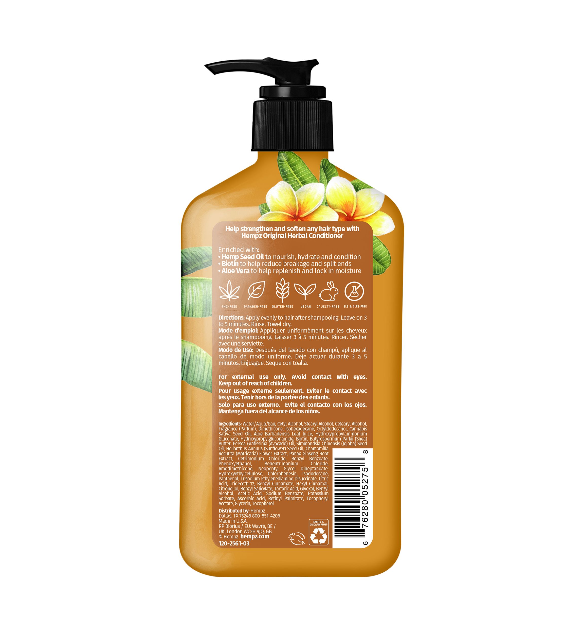 Original Floral Banana Herbal Conditioner with Vegan Biotin & Aloe Vera for All Hair Types