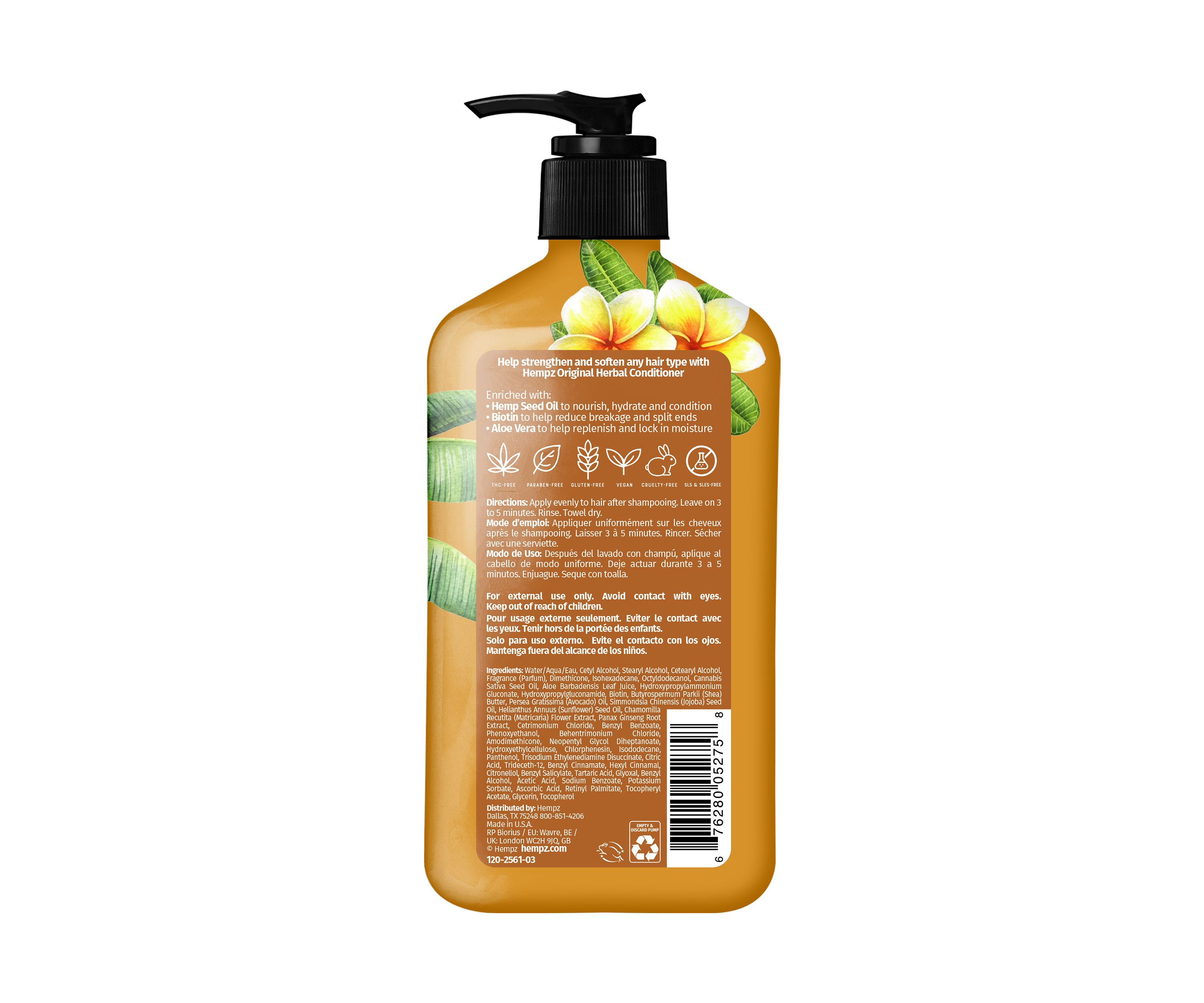 Original Floral Banana Herbal Conditioner with Vegan Biotin & Aloe Vera for All Hair Types
