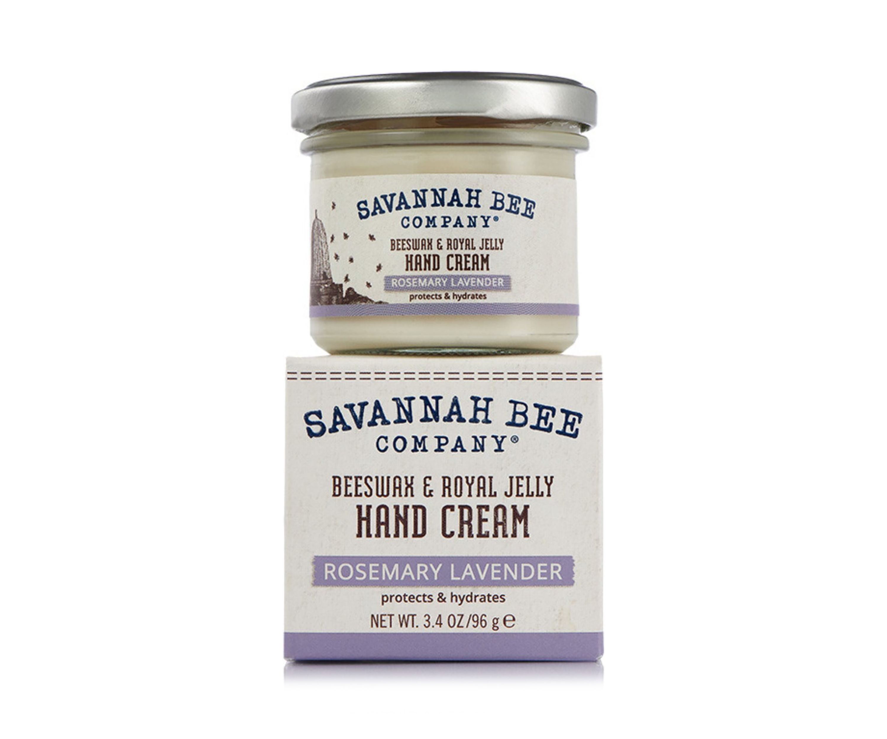 Rosemary Lavender Beeswax Hand Cream In a Jar