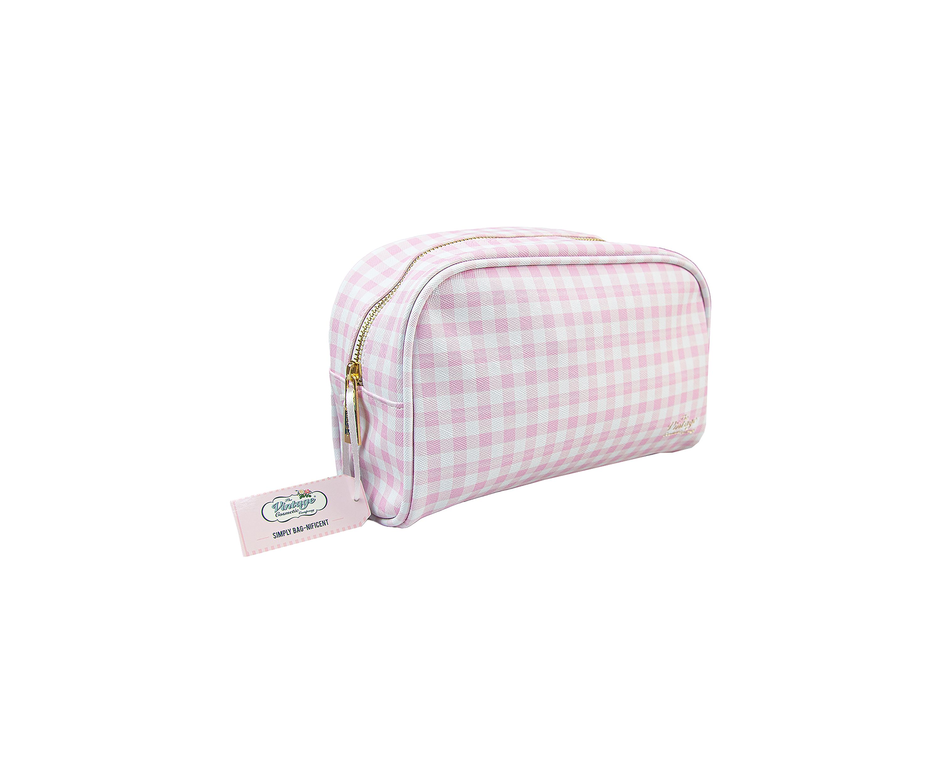 Gingham Cosmetics Bag 