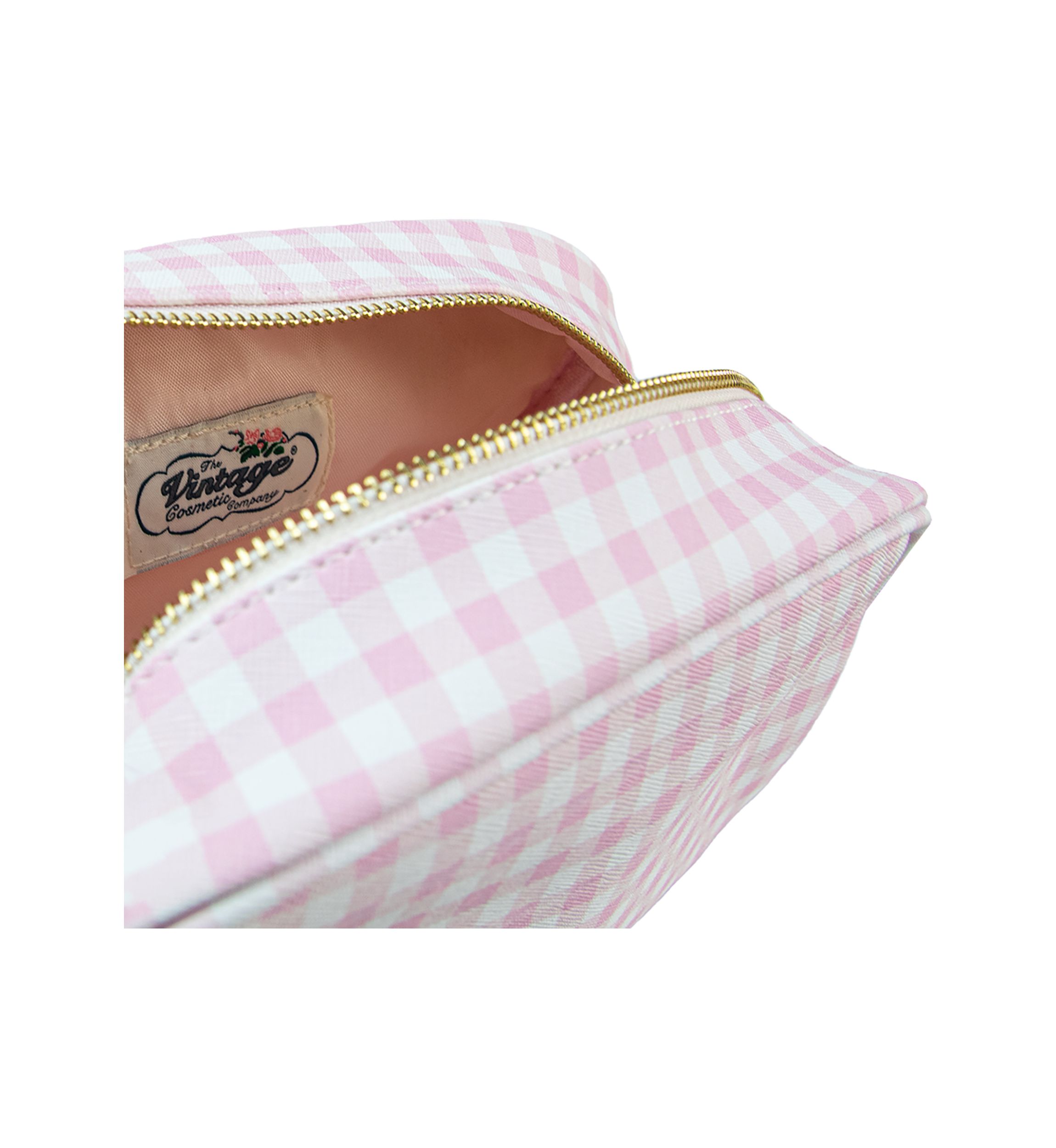 Gingham Cosmetics Bag 
