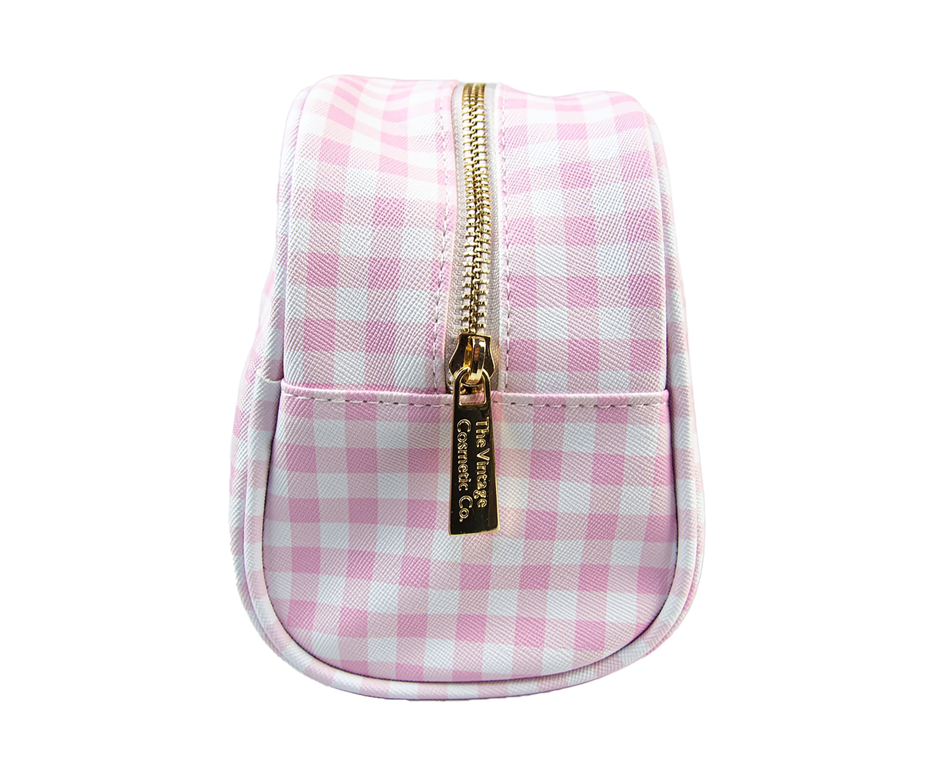 Gingham Cosmetics Bag 