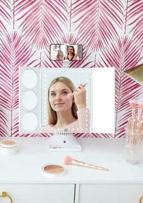 LED Mirror with Phone Holder and Speaker 