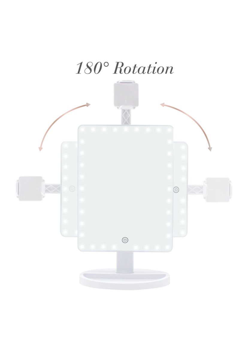 LED Mirror + Phone Holder