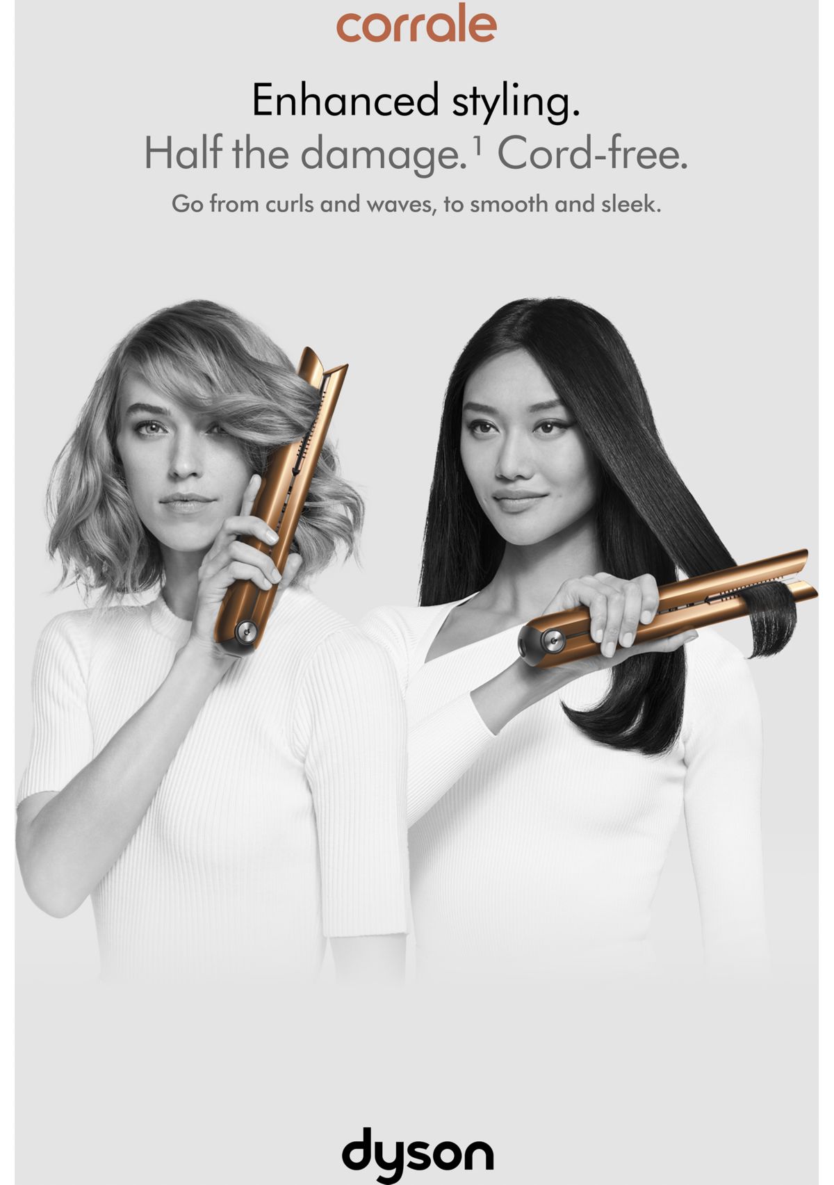 Corrale™ Hair Straightener, Nickel/Copper - FINAL SALE, NO RETURNS