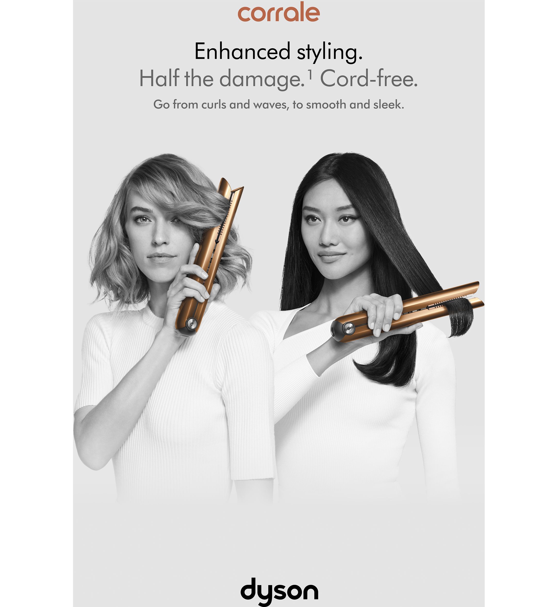 Corrale™ Hair Straightener, Nickel/Copper - FINAL SALE, NO RETURNS