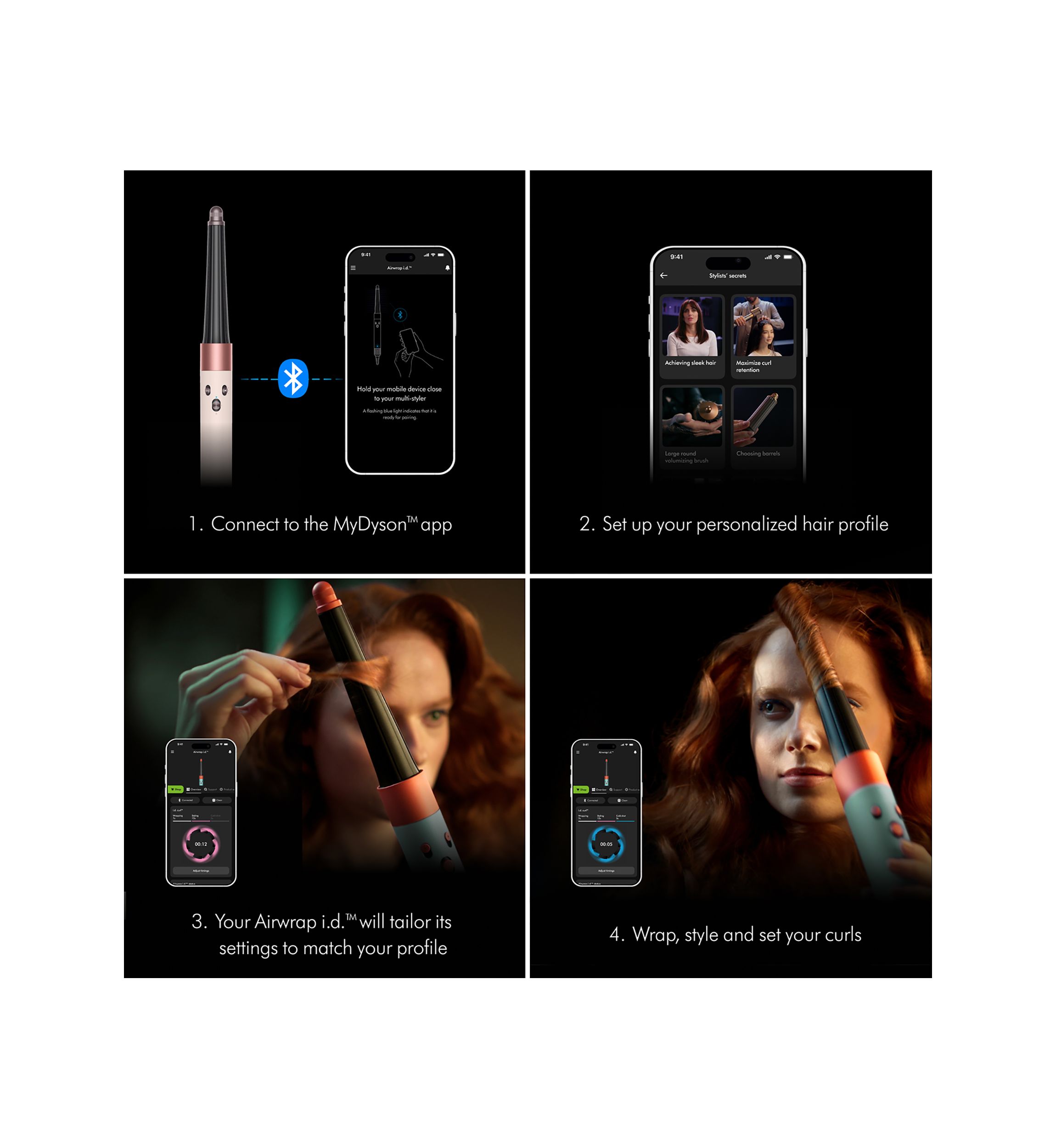 Airwrap i.d.™ Straight+Wavy Ceramic Pink/Rose Gold - FINAL SALE, NO RETURNS