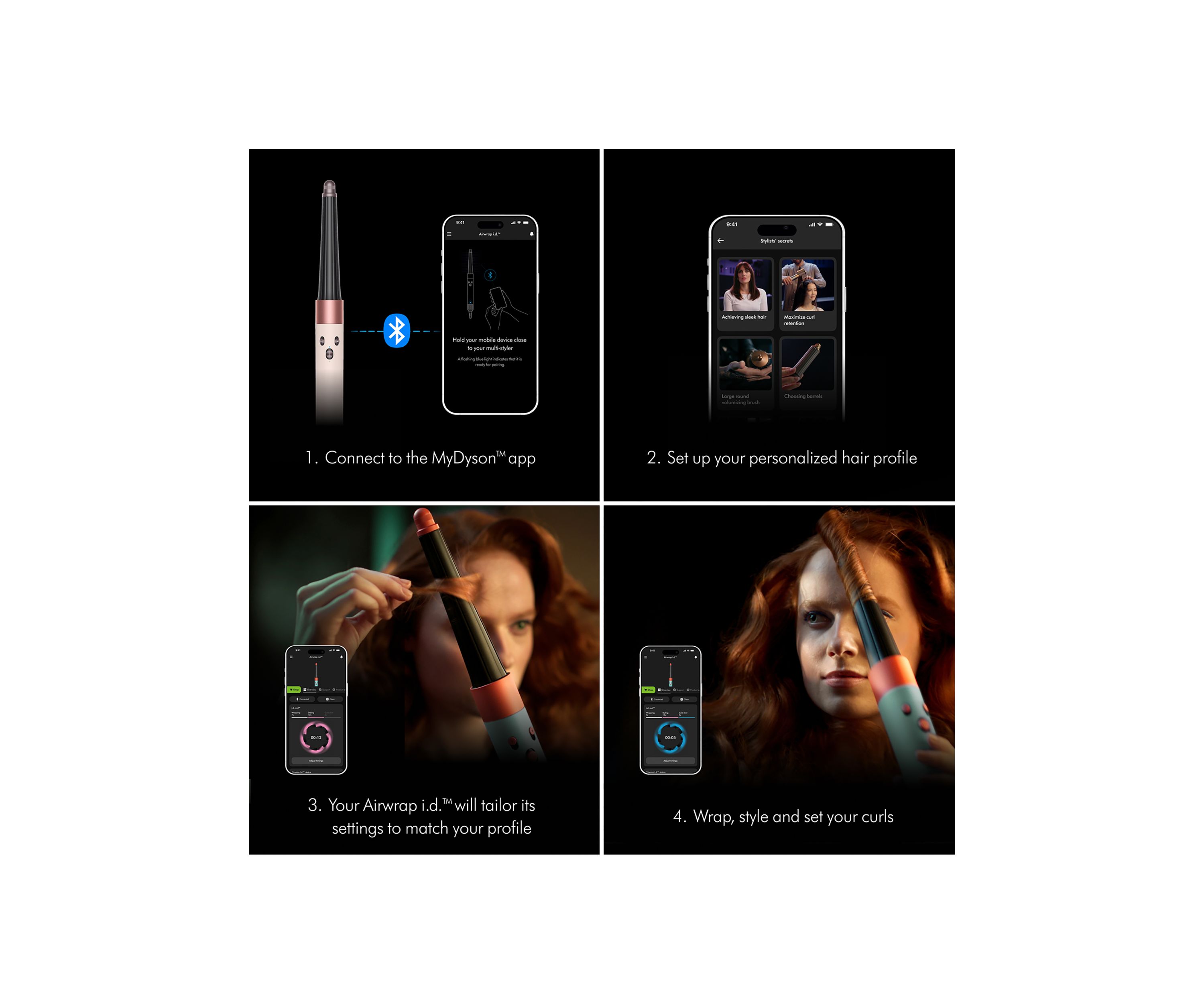 Airwrap i.d.™ Straight+Wavy Ceramic Pink/Rose Gold - FINAL SALE, NO RETURNS