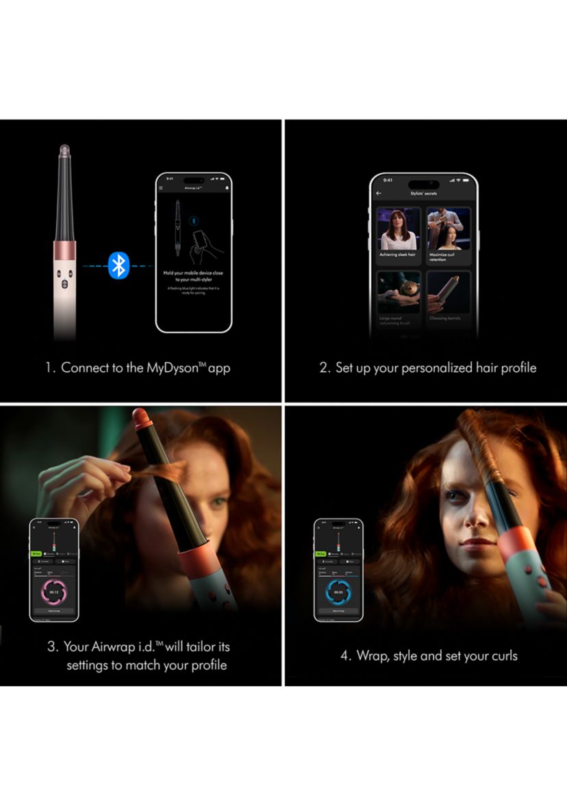 Airwrap i.d.™ Straight+Wavy Ceramic Pink/Rose Gold - FINAL SALE, NO RETURNS