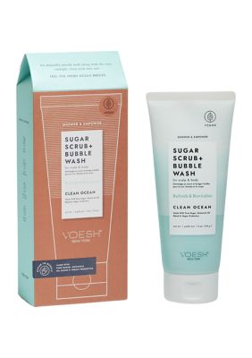 Voesh Sugar Scrub and Bubble Wash Clean Ocean | belk