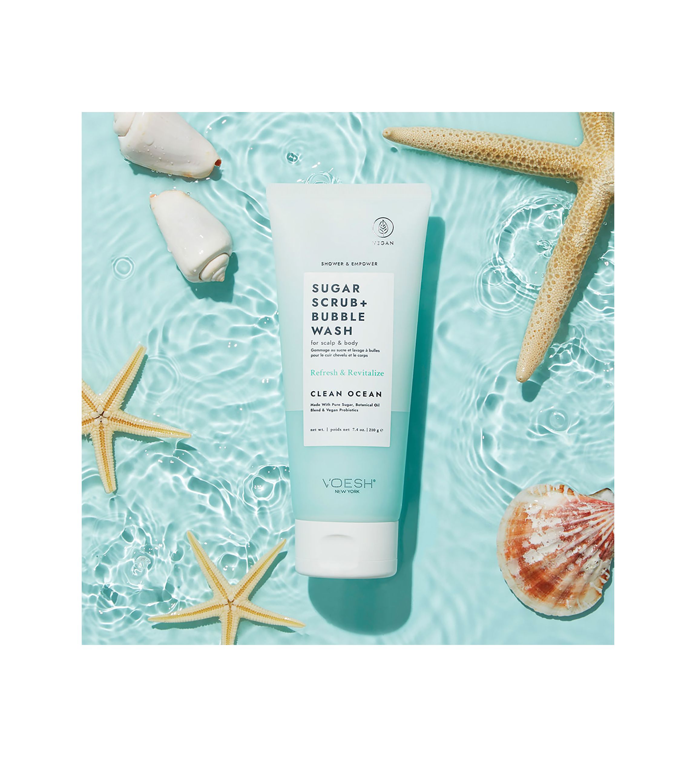 Sugar Scrub and Bubble Wash Clean Ocean