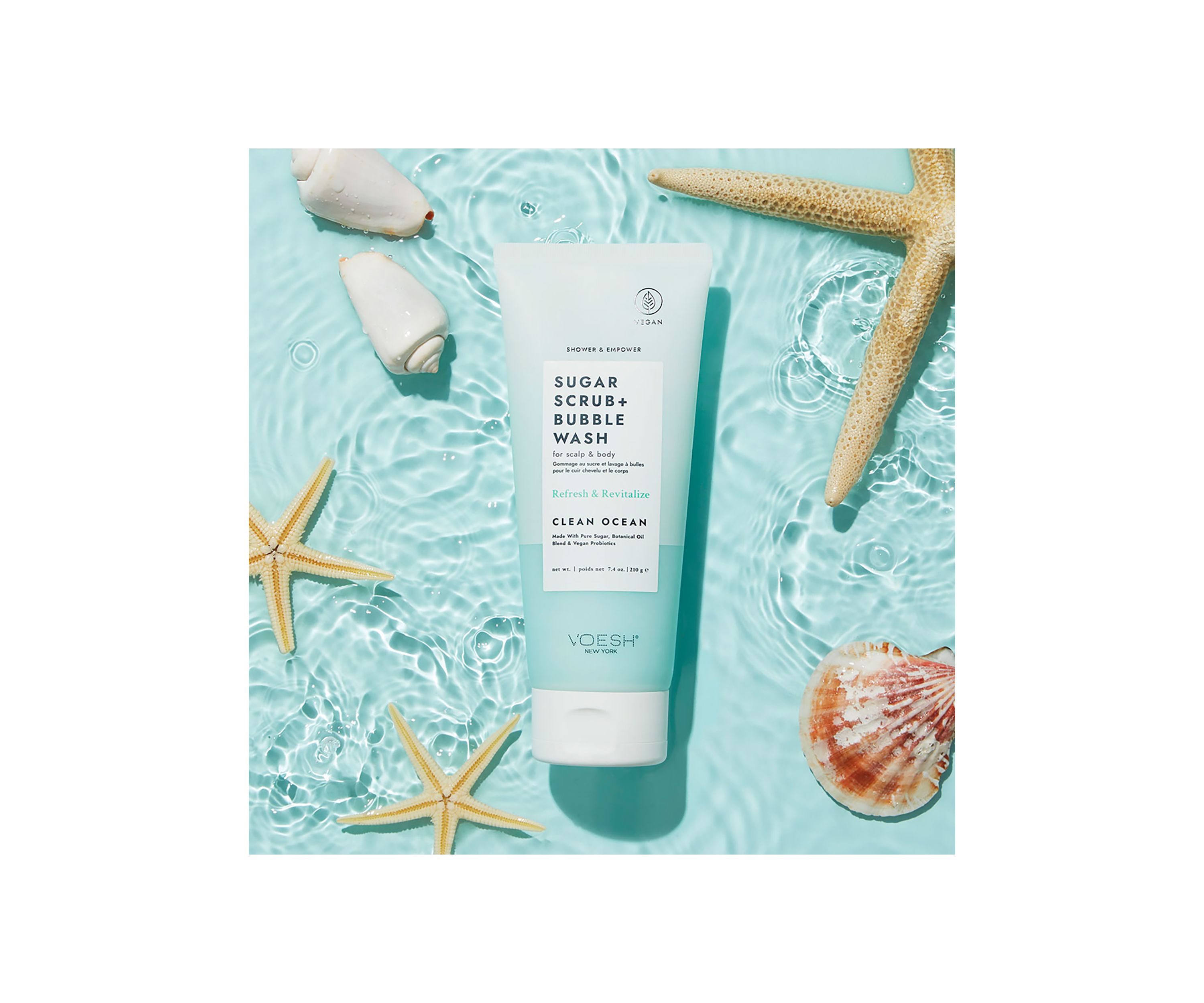 Sugar Scrub and Bubble Wash Clean Ocean