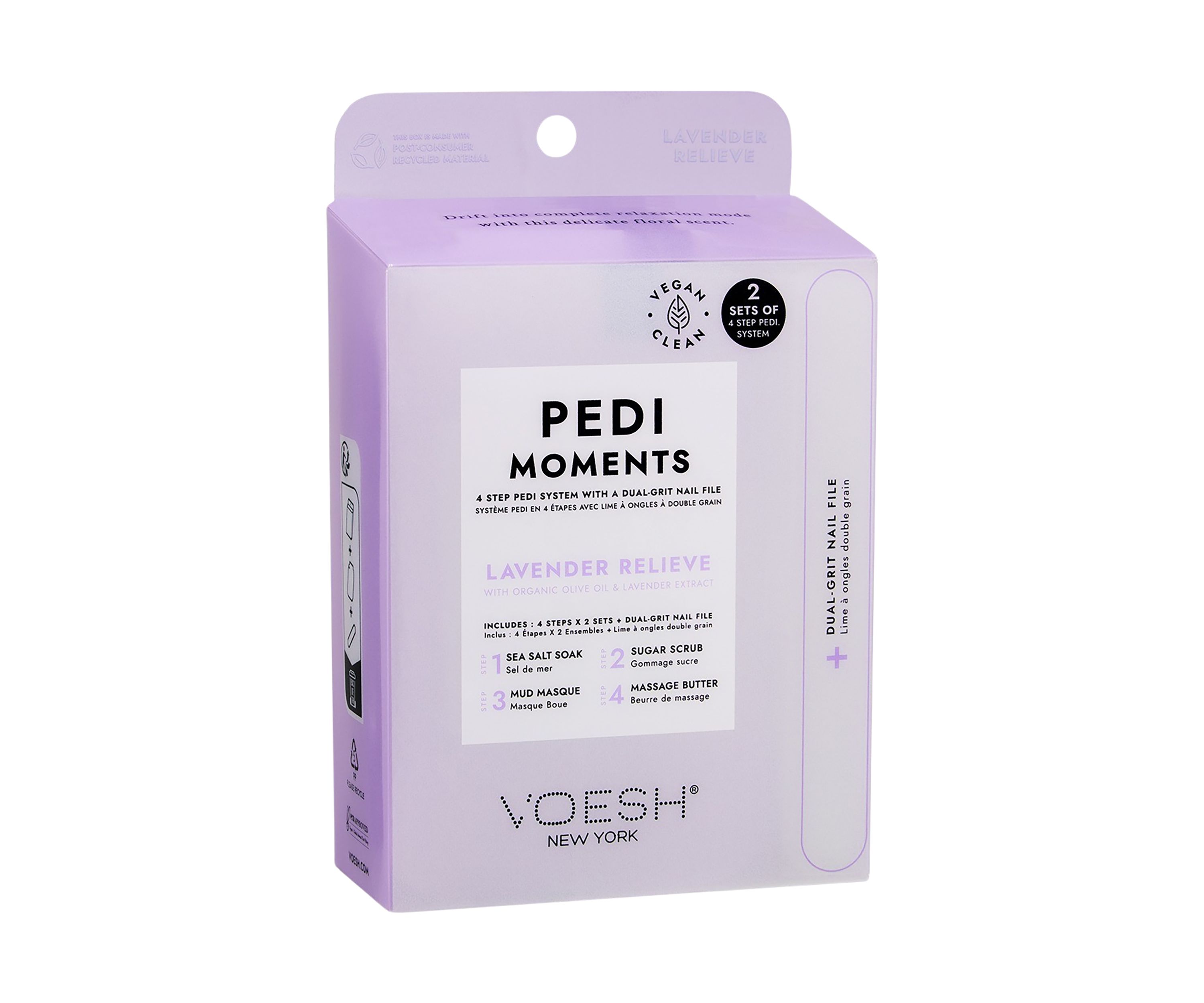 Pedi Moments Duo Lavender Relieve