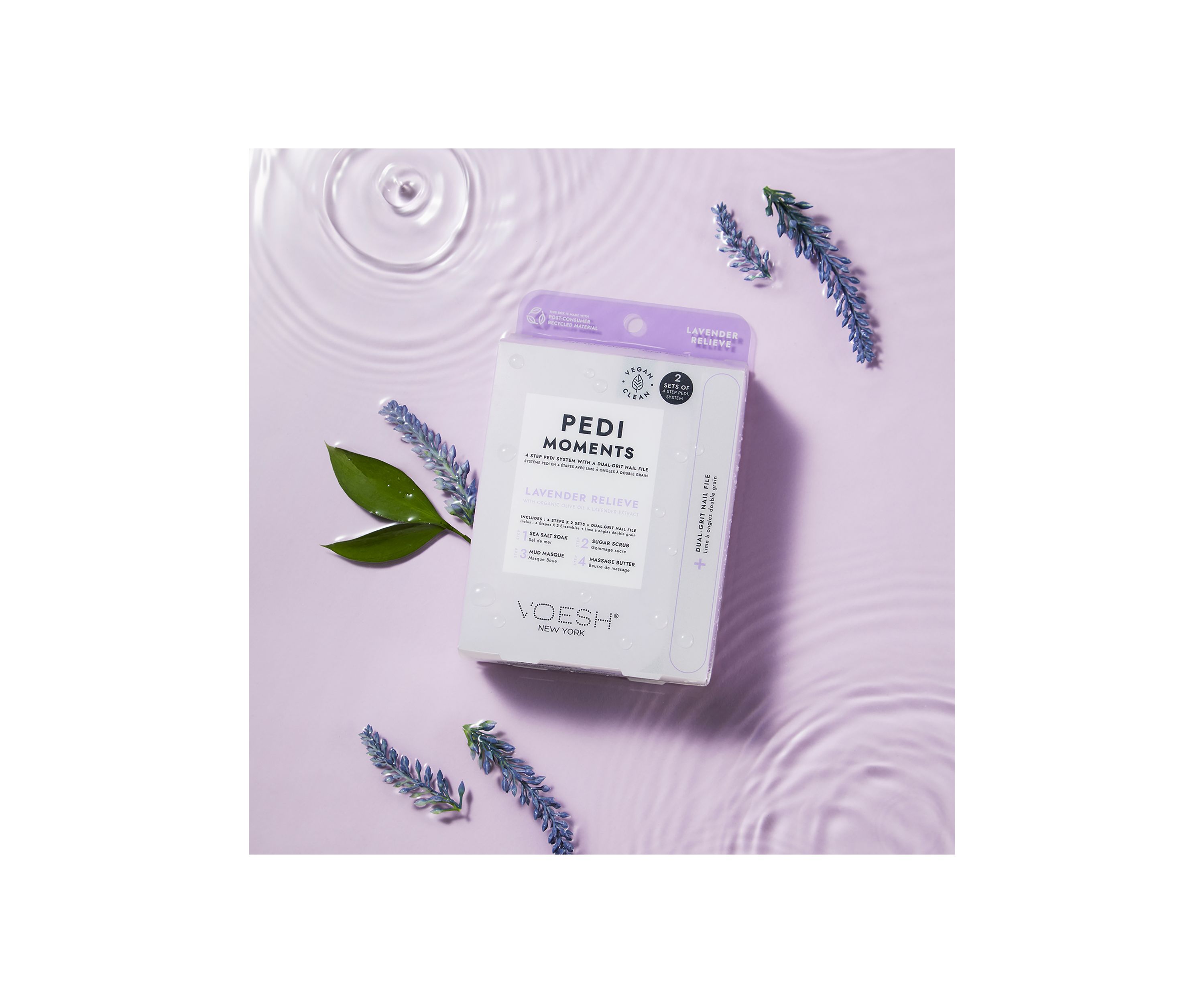 Pedi Moments Duo Lavender Relieve
