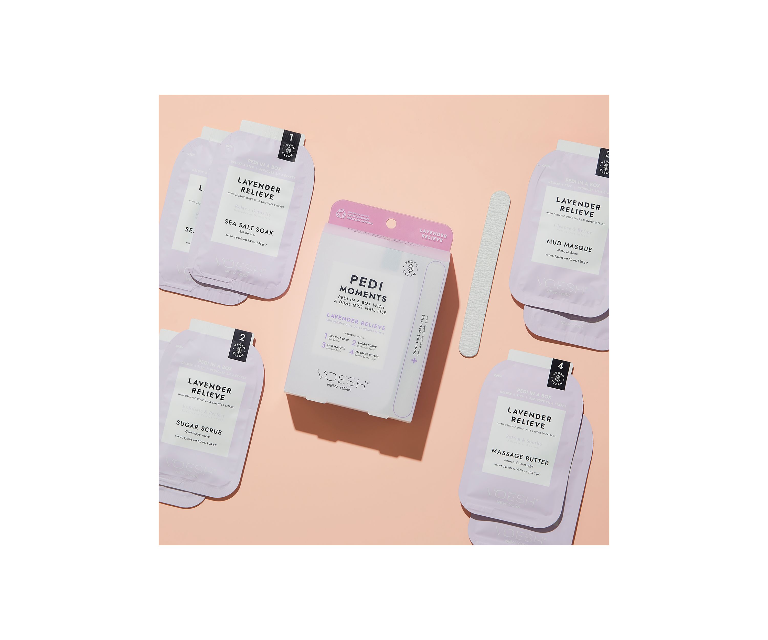 Pedi Moments Duo Lavender Relieve